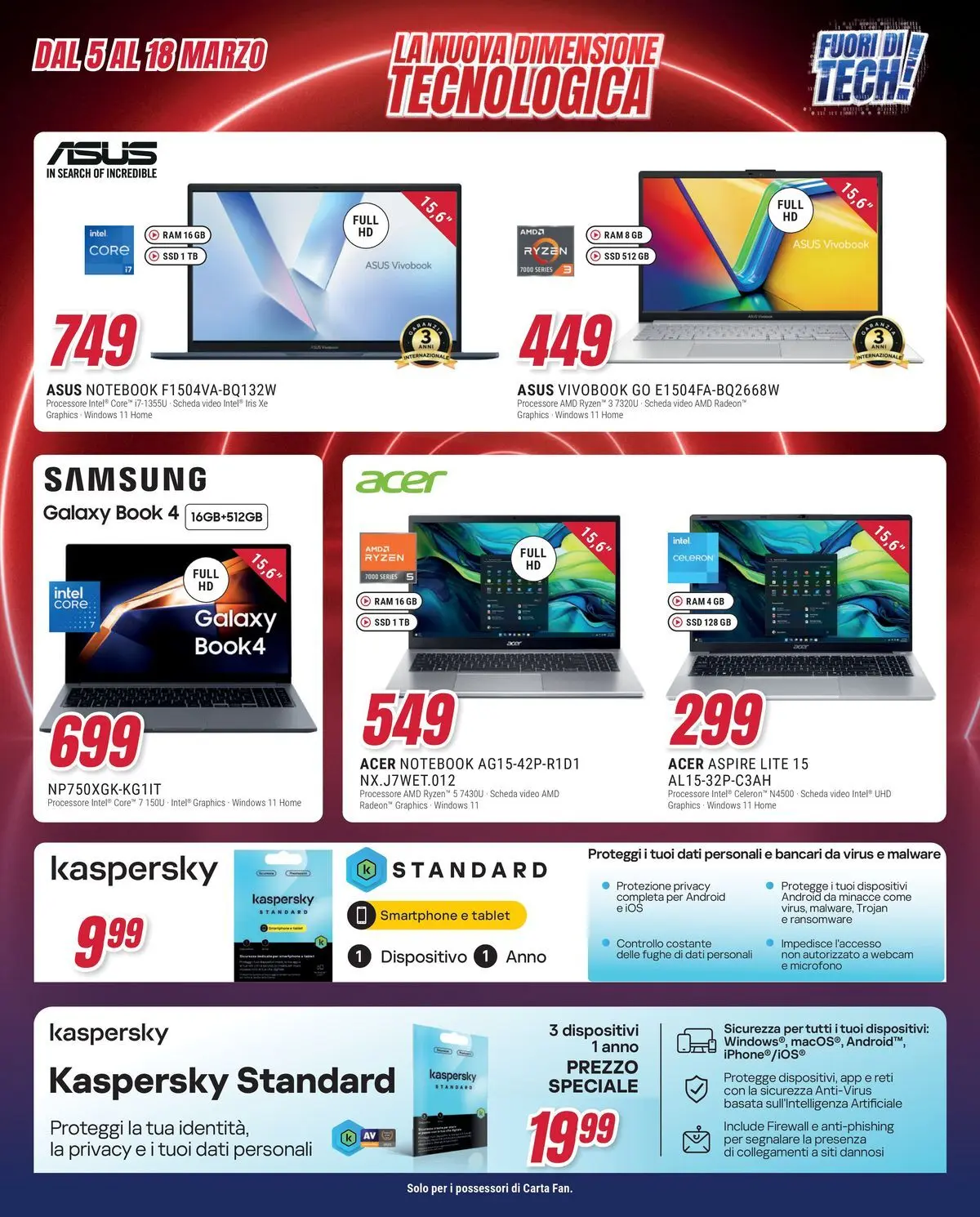 ﻿Trony volantino dal ﻿04/03/2026﻿ > ﻿Anteprima | Pagina: 27 | Prodotti: Notebook, Tablet, Video, Microfono