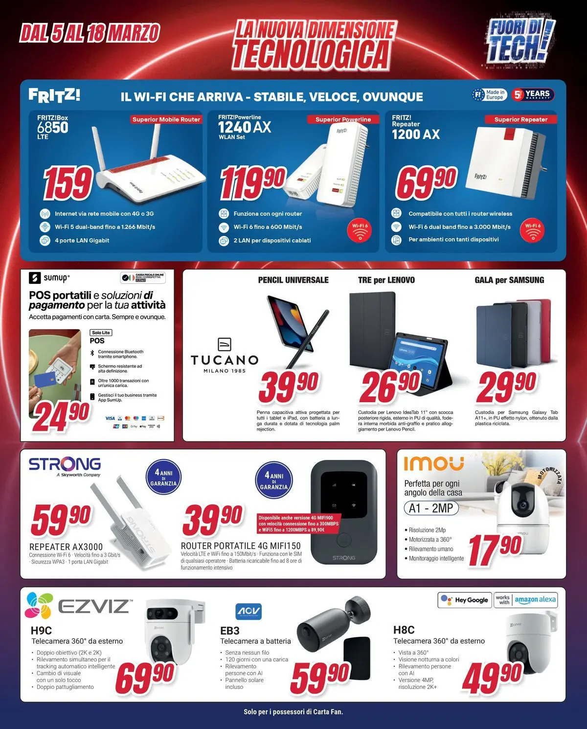 ﻿Trony volantino dal ﻿04/03/2026﻿ > ﻿Anteprima | Pagina: 31 | Prodotti: Router, Schermo, Samsung Galaxy, Tablet