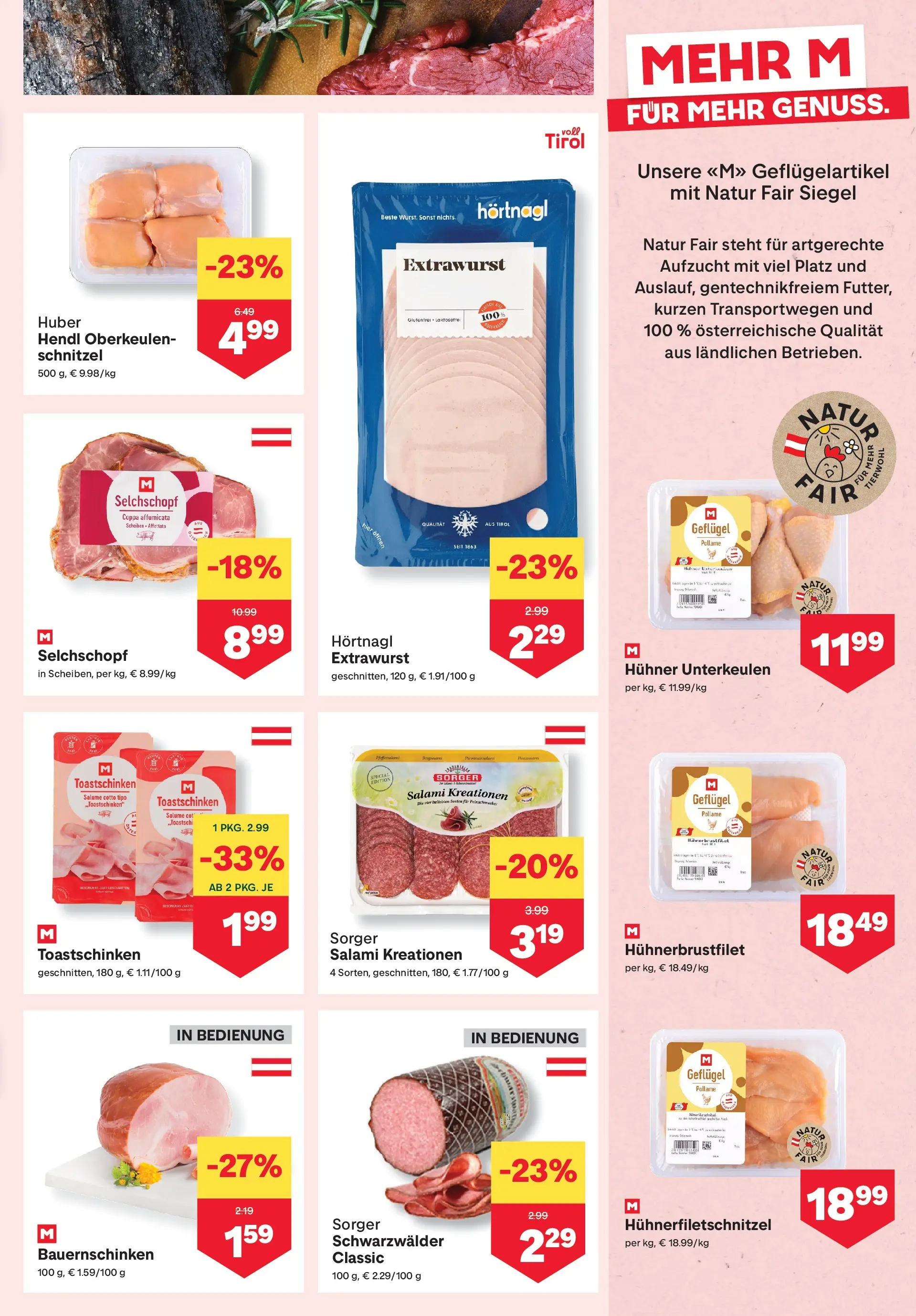 MPREIS Pfunds von 12.03.2026 - Aktuelle Angebote | Seite: 3 | Produkte: Salami