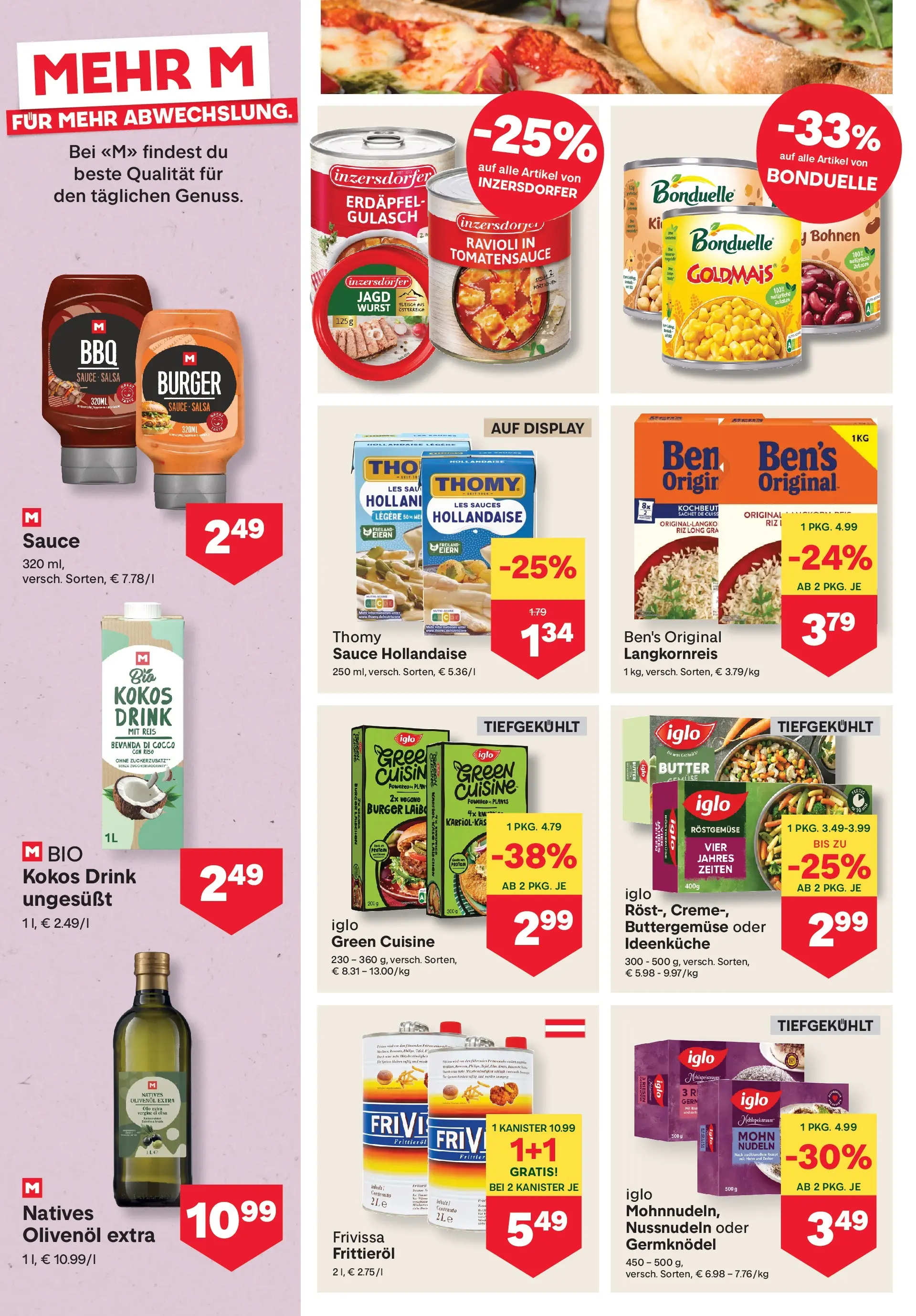 MPREIS Pfunds von 12.03.2026 - Aktuelle Angebote | Seite: 8 | Produkte: Wurst, Huile à frire, Creme, Nudeln