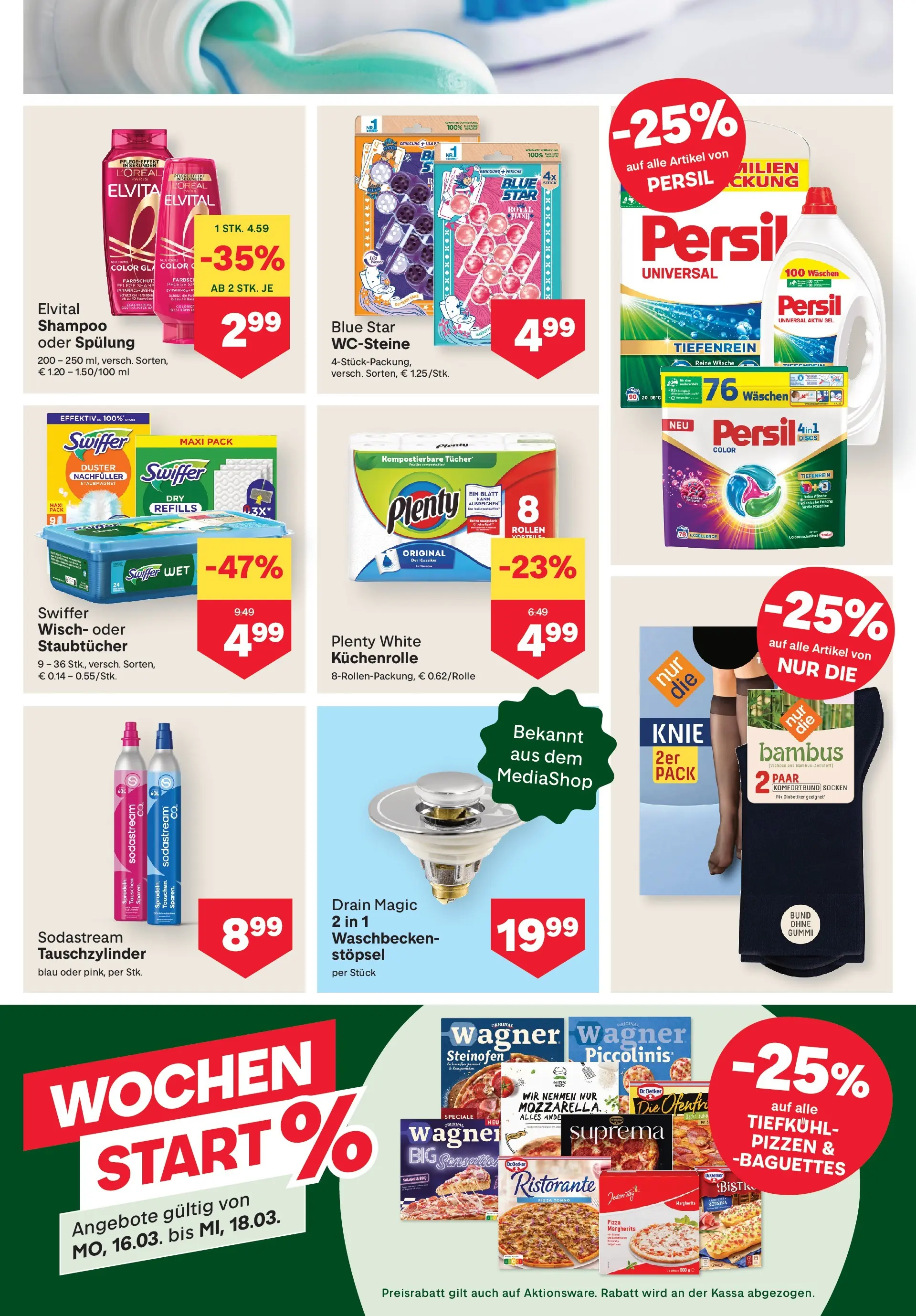 MPREIS Pfunds von 12.03.2026 - Aktuelle Angebote | Seite: 11 | Produkte: Socken, Shampoo, Spülung, Salami