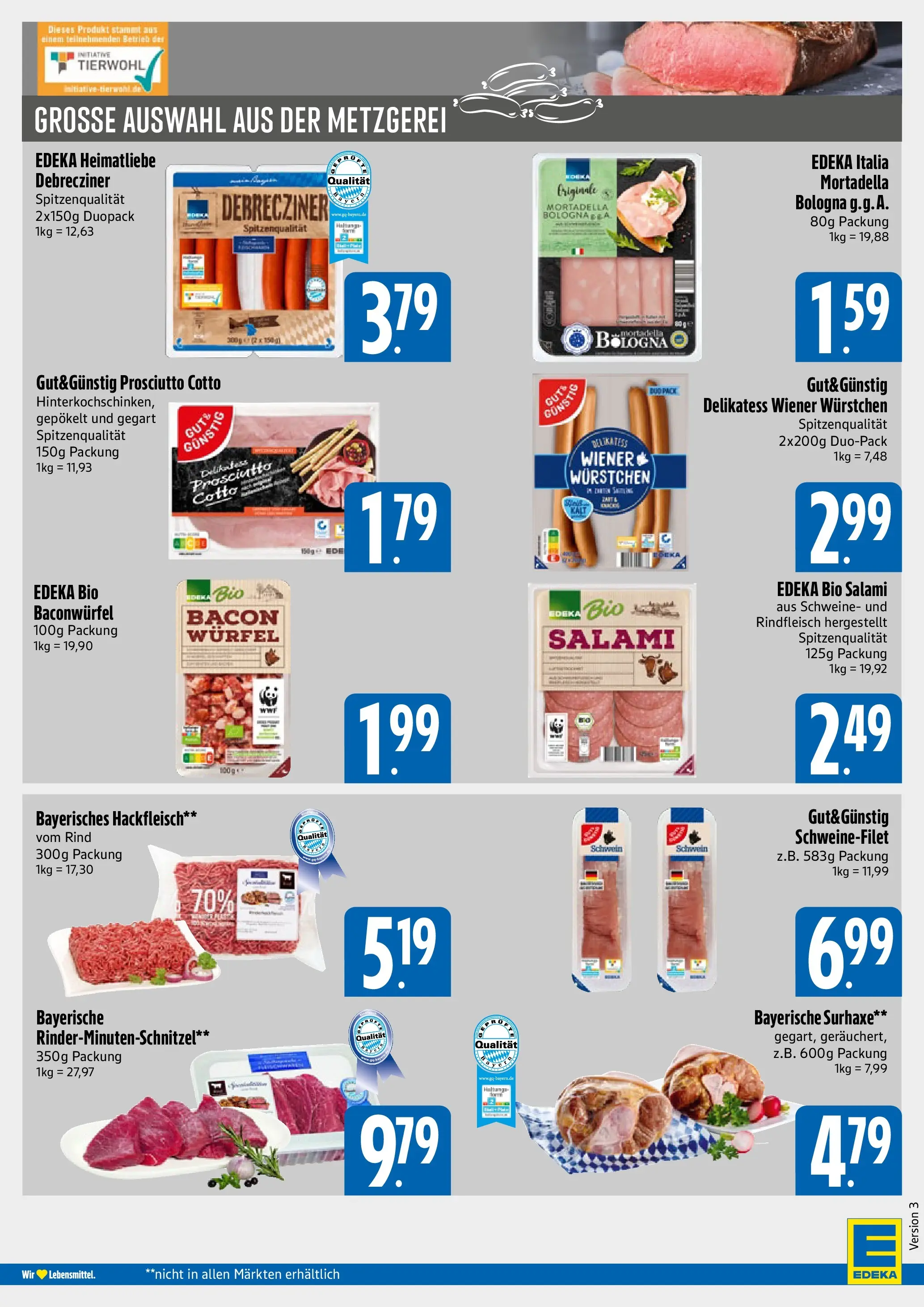 Angebote - E xpress: Wochenangebote (ab 08.03.2026) zum Blättern | Seite: 4 | Produkte: Wiener wurstchen, Schweinefilet, Salami, Hackfleisch