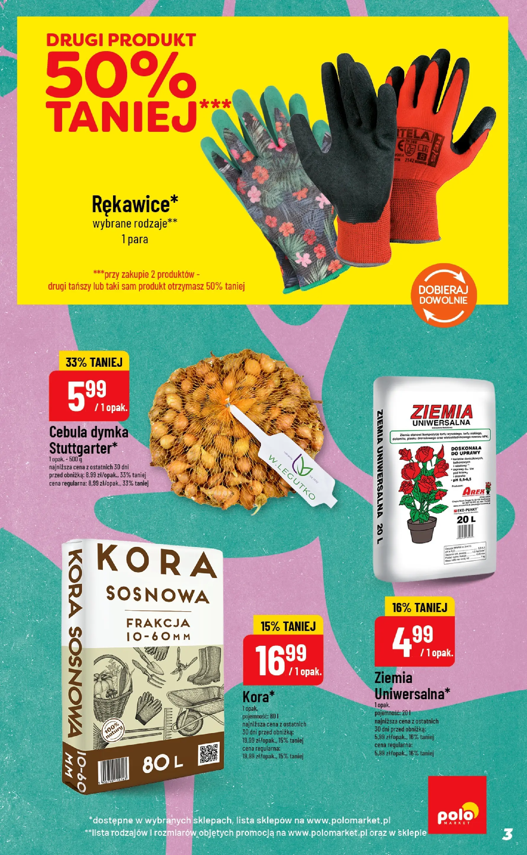 Nowa POLOmarket gazetka od jutra 04.03.2026 (PDF) | Strona: 3 | Produkty: Ziemia uniwersalna, Ziemia