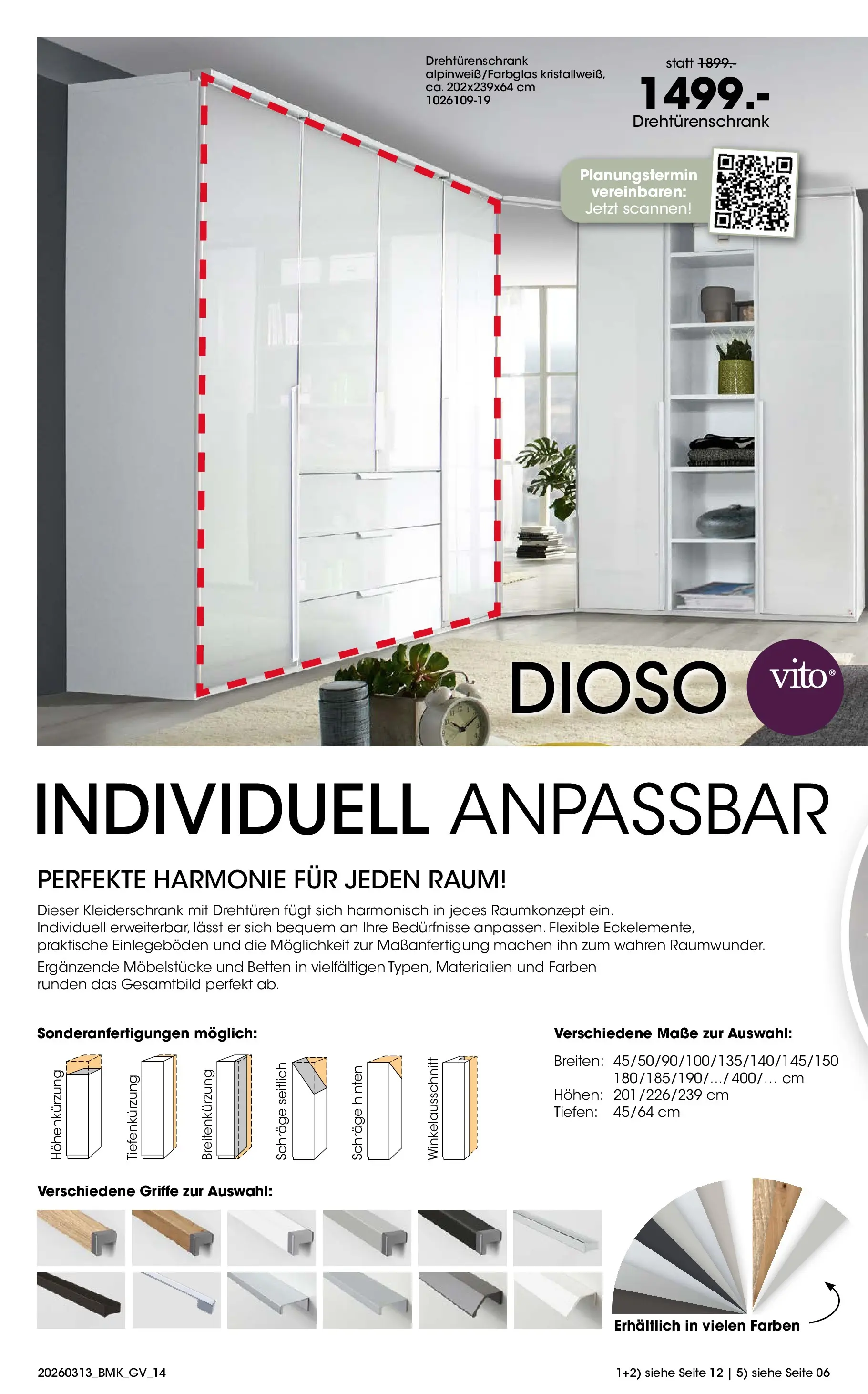 Möbel Martin März Highlights (ab 13.03.2026) zum Blättern | Seite: 14 | Produkte: Kleiderschrank, Drehtürenschrank