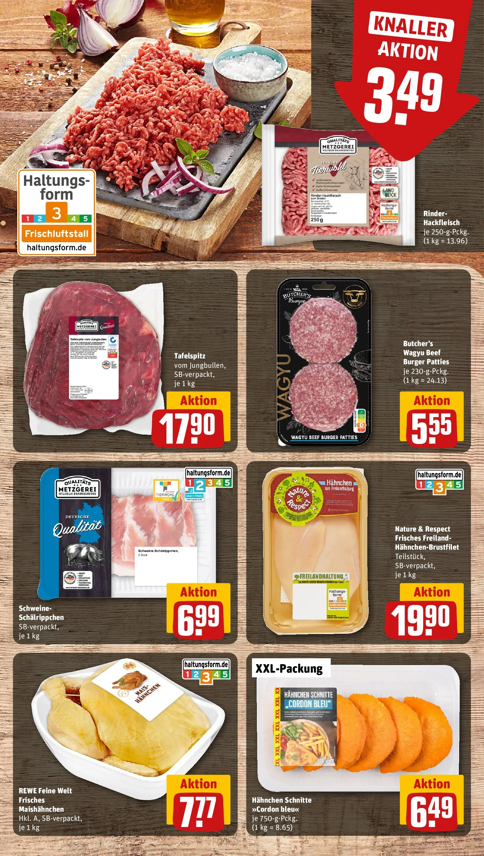 REWE Prospekt ab 09.03.2026 zum Blättern » Angebote | Seite: 8 | Produkte: Tafelspitz, Hahnchen, Burger, Hackfleisch