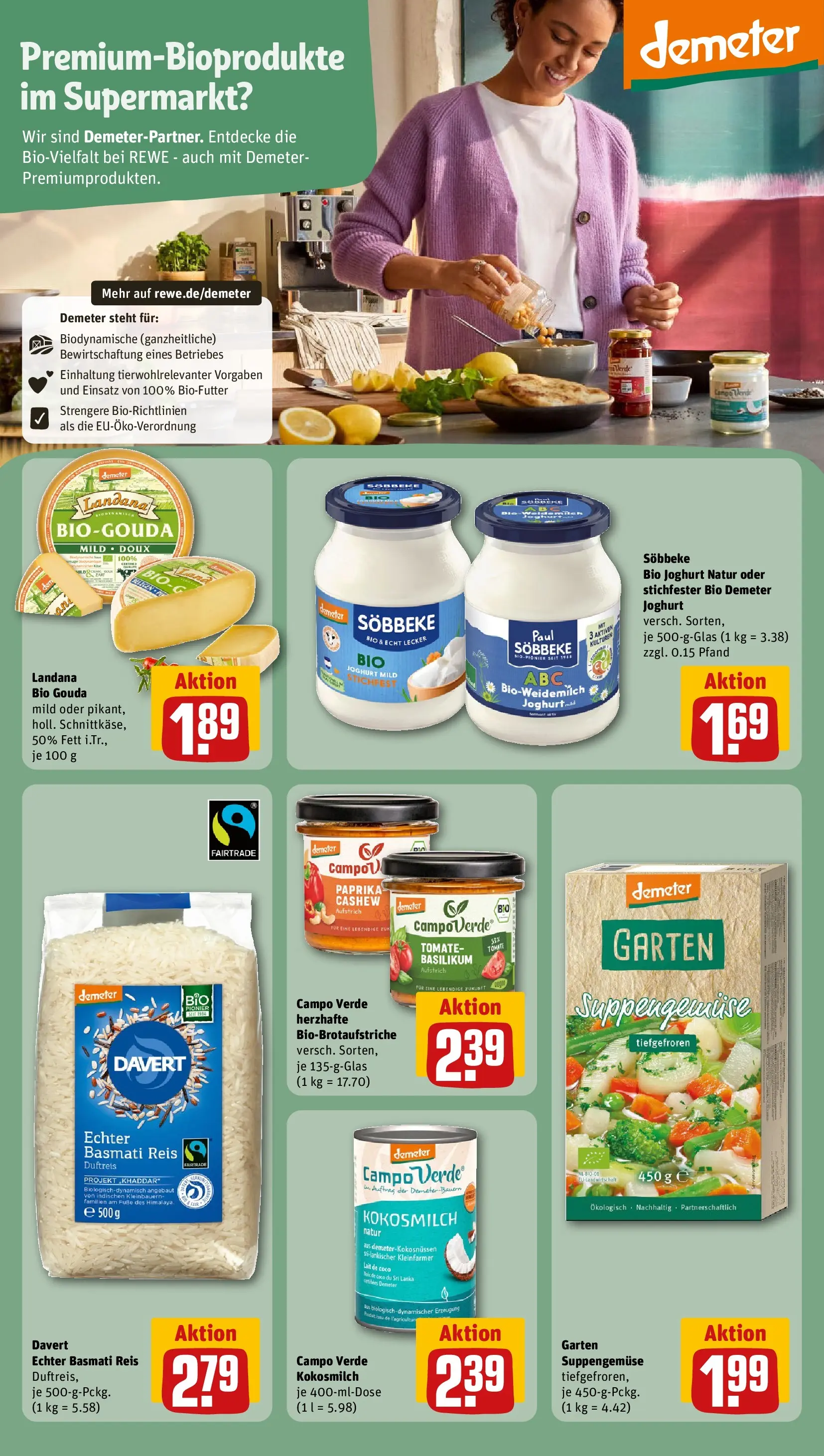 REWE Prospekt ab 09.03.2026 zum Blättern » Angebote | Seite: 25 | Produkte: Joghurt, Tür, Paprika, Reis