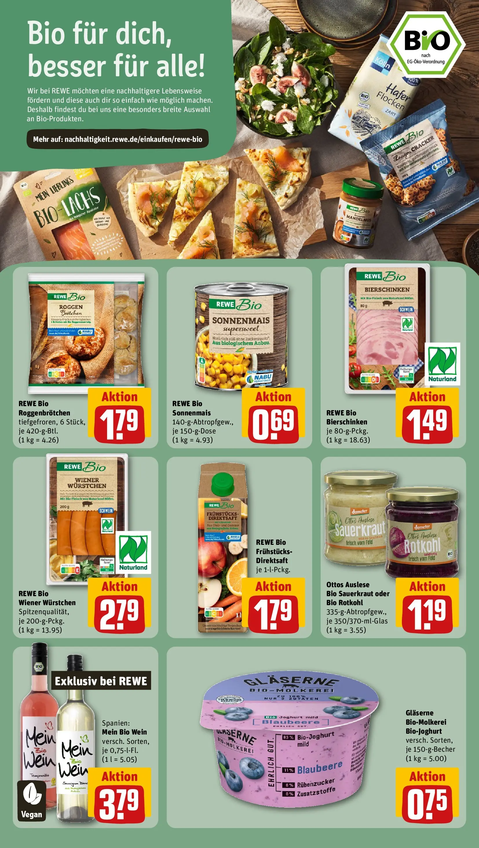 REWE Prospekt ab 09.03.2026 zum Blättern » Angebote | Seite: 25 | Produkte: Wiener wurstchen, Rotkohl, Gemüse, Flocken