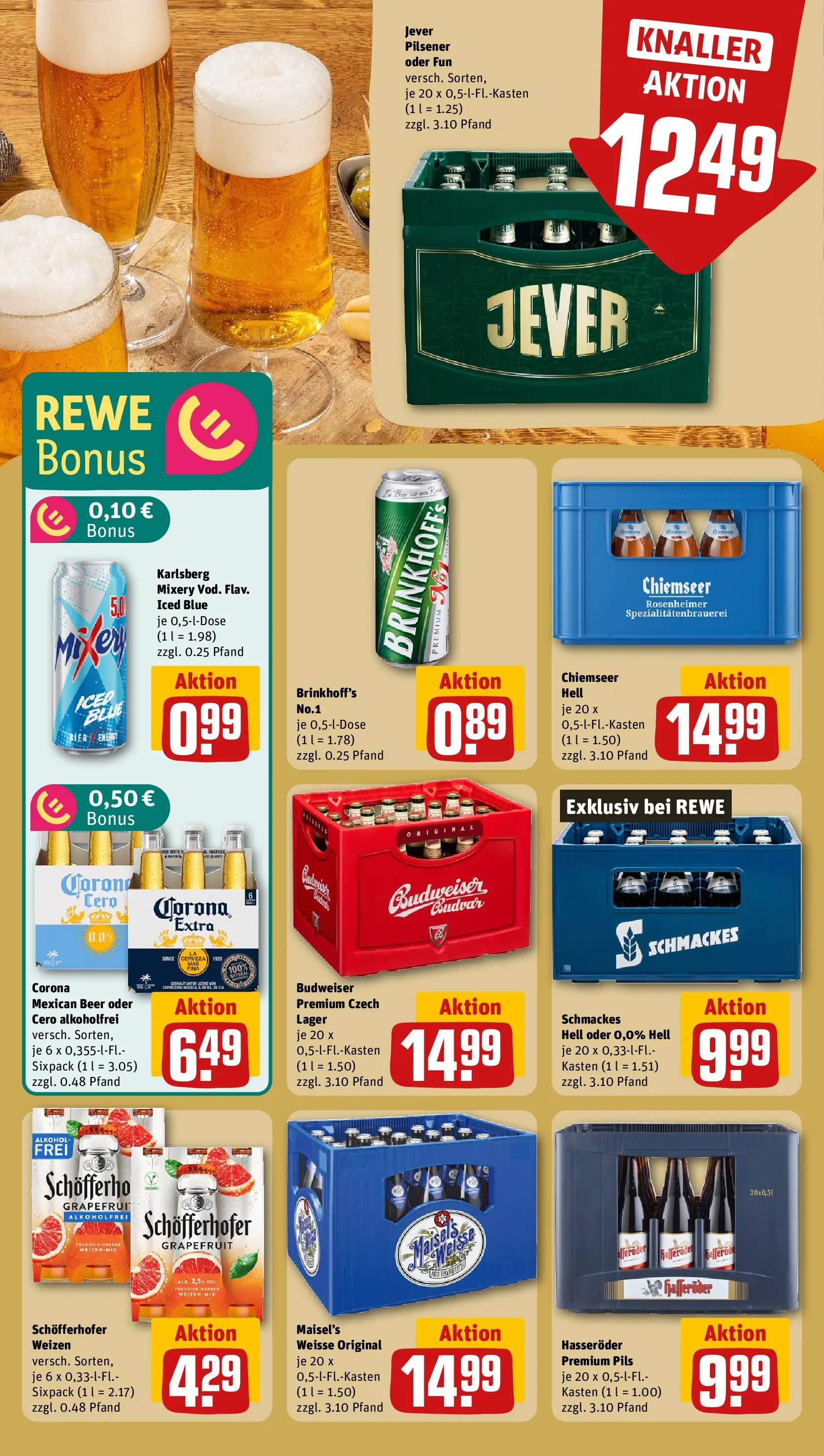 REWE Prospekt ab 09.03.2026 zum Blättern » Angebote | Seite: 17 | Produkte: Bier, Pils, Mixery, Hasseröder