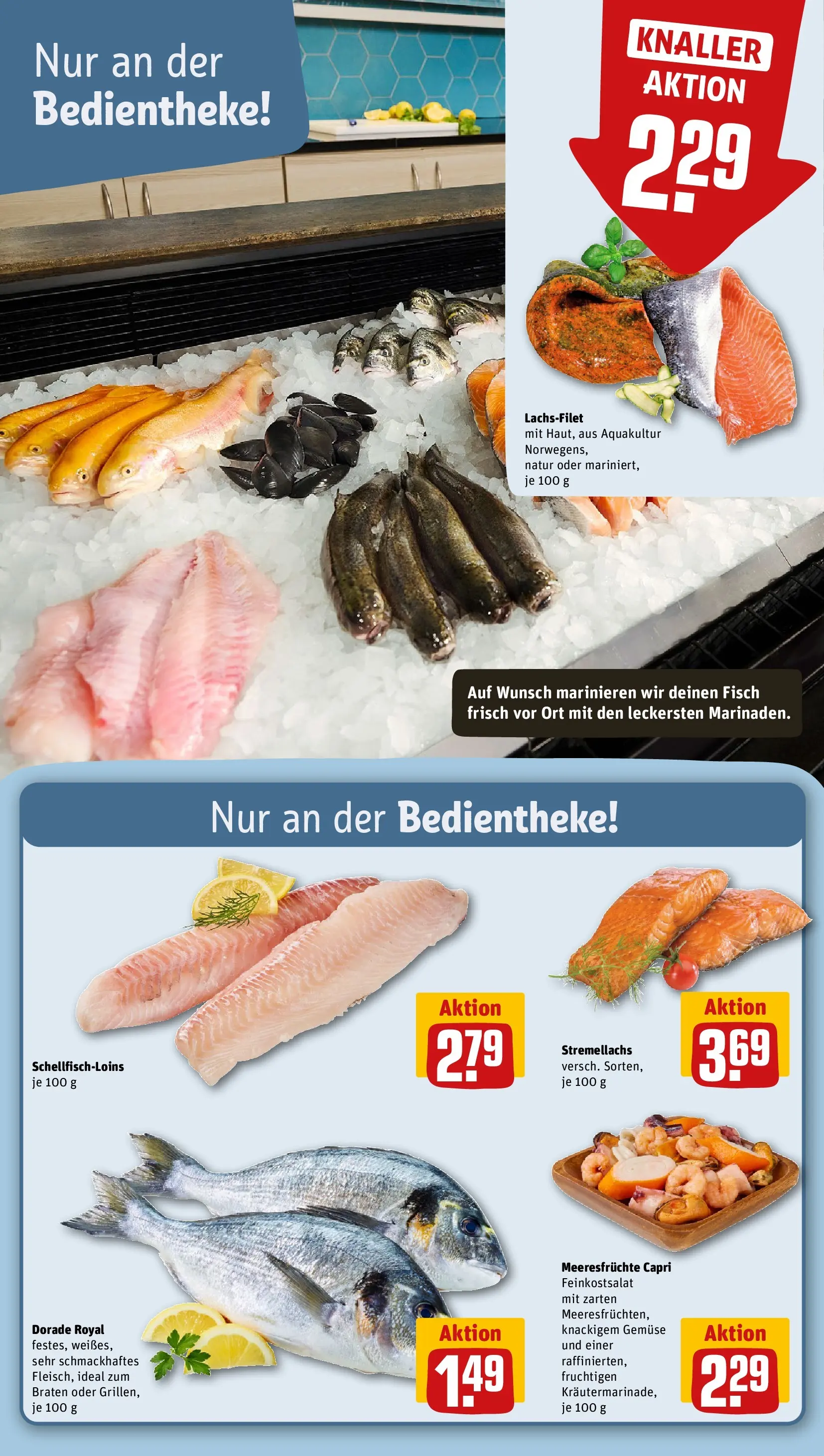 REWE Prospekt ab 09.03.2026 zum Blättern » Angebote | Seite: 27 | Produkte: Dorade, Fisch, Gemüse, Meeresfrüchte
