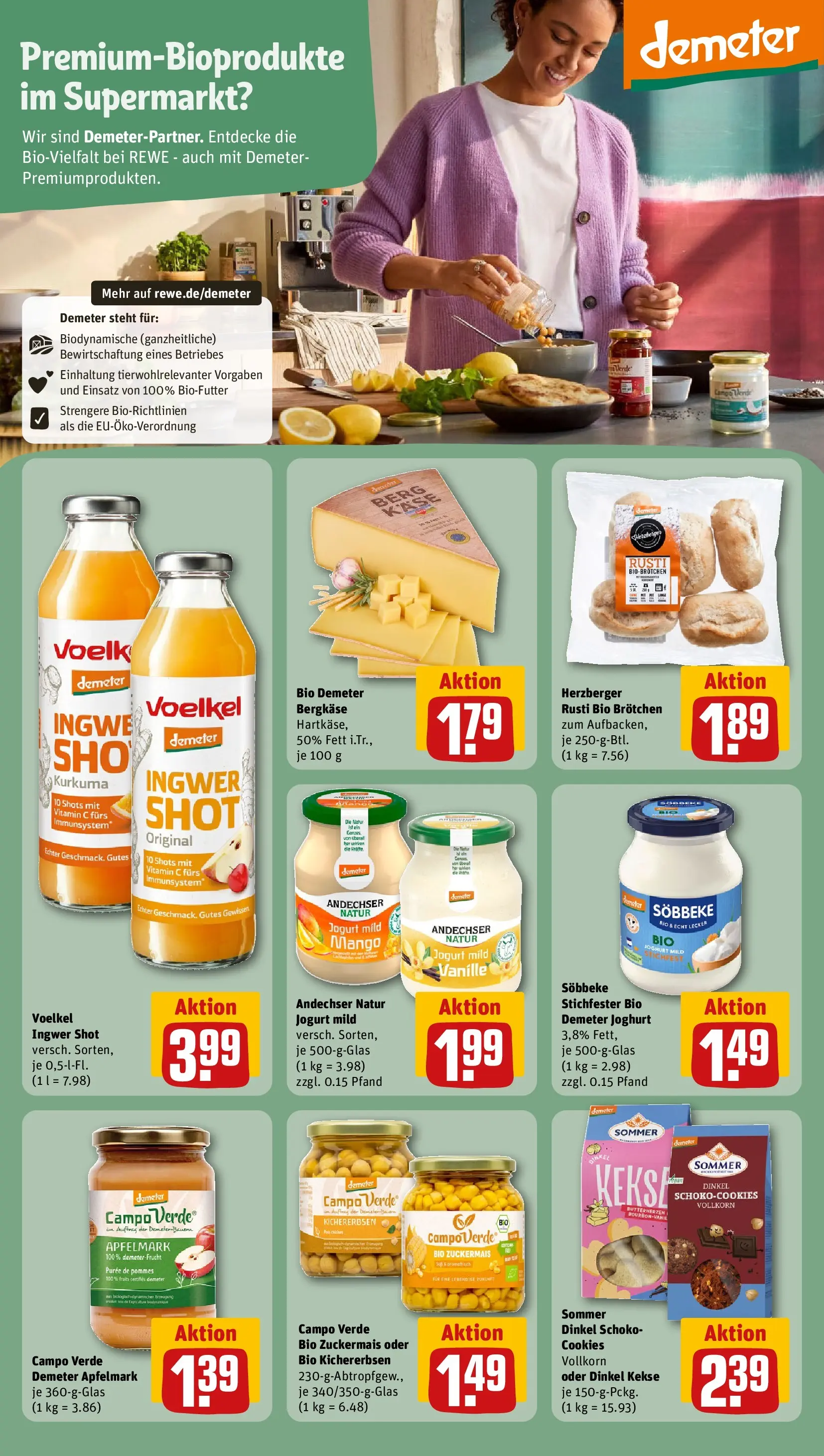 REWE Prospekt ab 09.03.2026 zum Blättern » Angebote | Seite: 23 | Produkte: Käse, Pommes, Apple, Mango