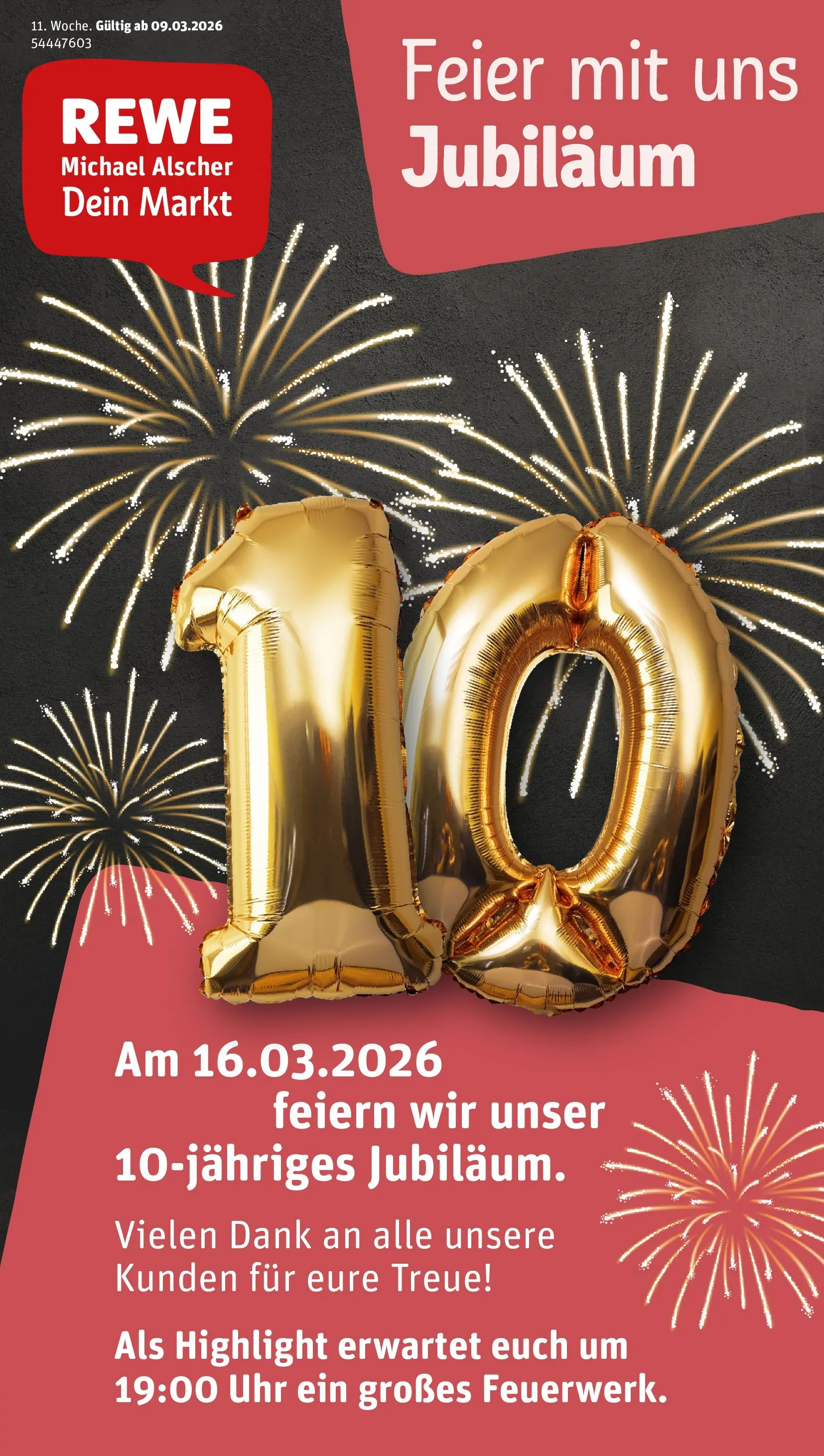 REWE Prospekt ab 09.03.2026 zum Blättern » Angebote | Seite: 1 | Produkte: Uhr