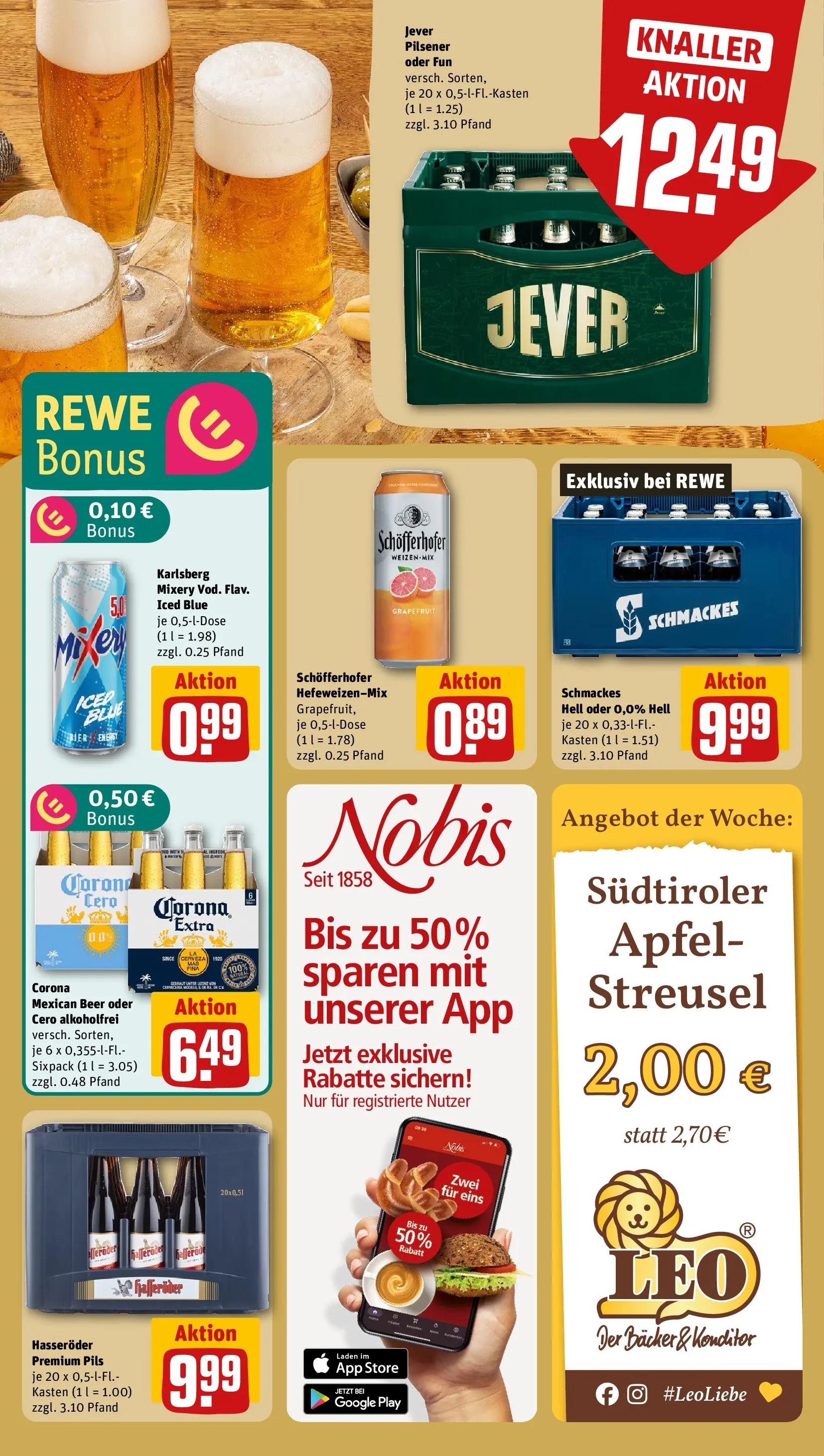 REWE Prospekt ab 09.03.2026 zum Blättern » Angebote | Seite: 15 | Produkte: Energy, Pils, Äpfel, Mixery