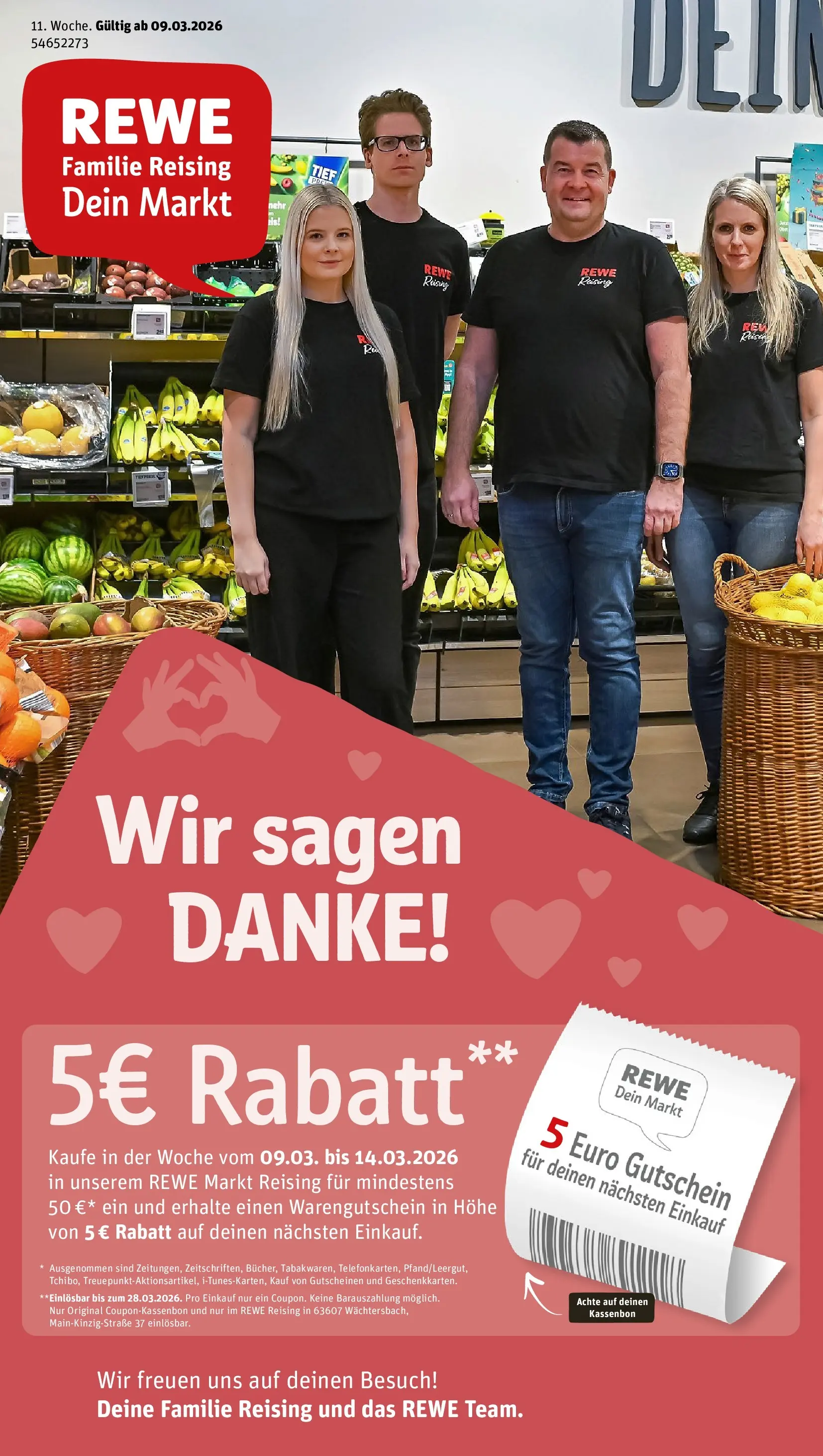 REWE Prospekt ab 09.03.2026 zum Blättern » Angebote | Seite: 1