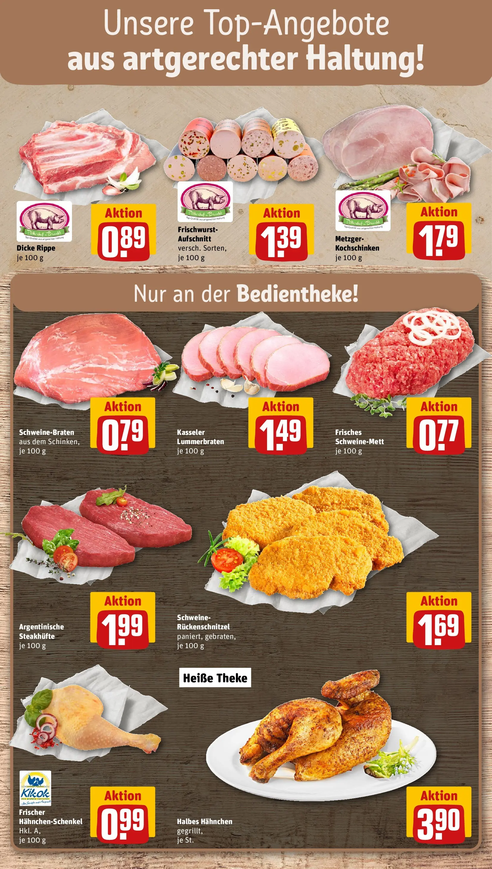REWE Prospekt ab 09.03.2026 zum Blättern » Angebote | Seite: 8 | Produkte: Top, Hahnchen, Hahnchenschenkel, Theke