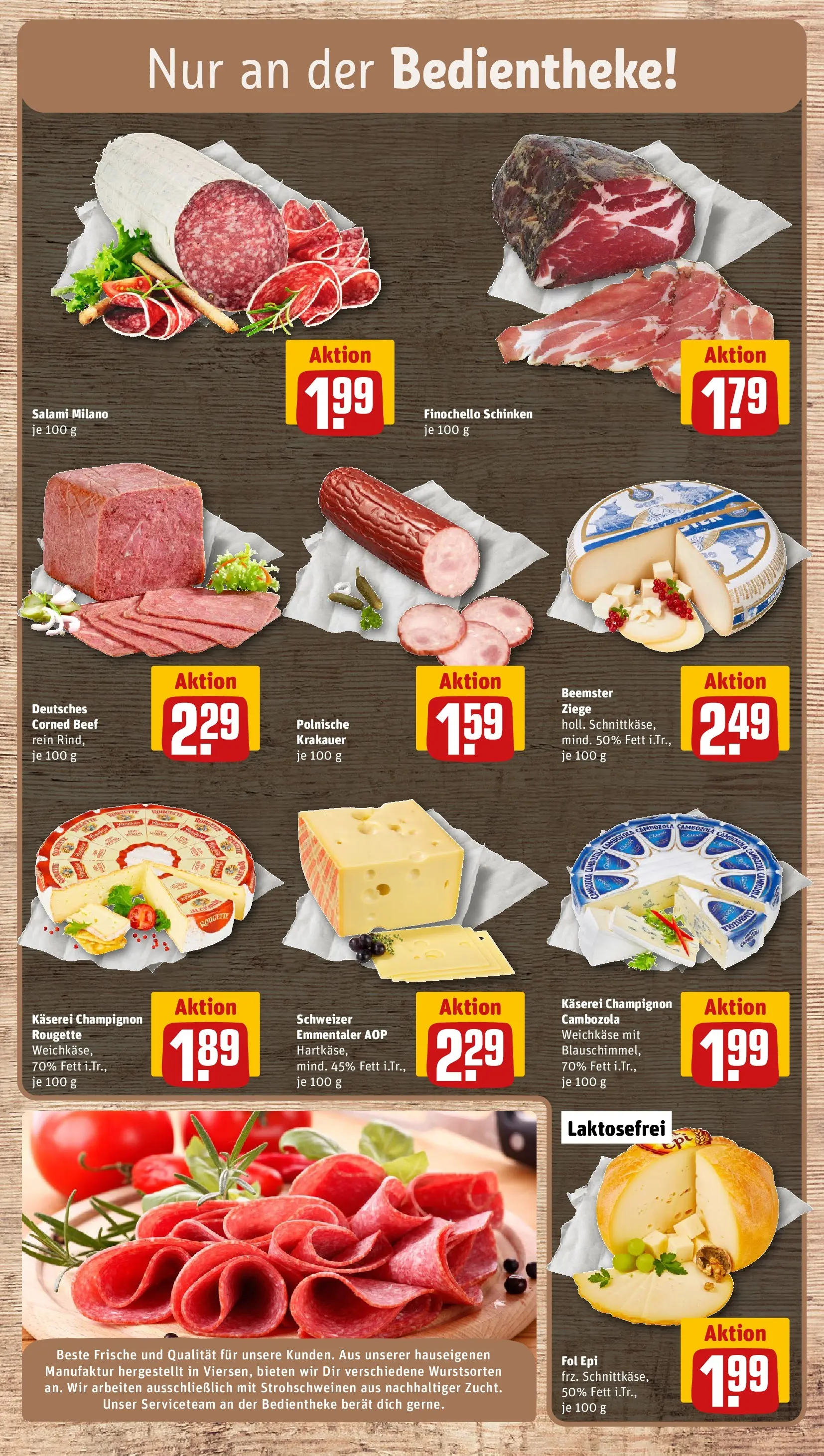 REWE Prospekt ab 09.03.2026 zum Blättern » Angebote | Seite: 9 | Produkte: Salami, Schinken