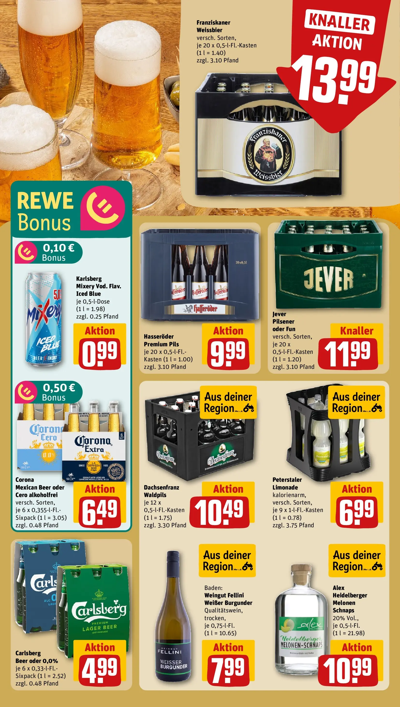 REWE Prospekt ab 09.03.2026 zum Blättern » Angebote | Seite: 17 | Produkte: Carlsberg, Bier, Pils, Jever