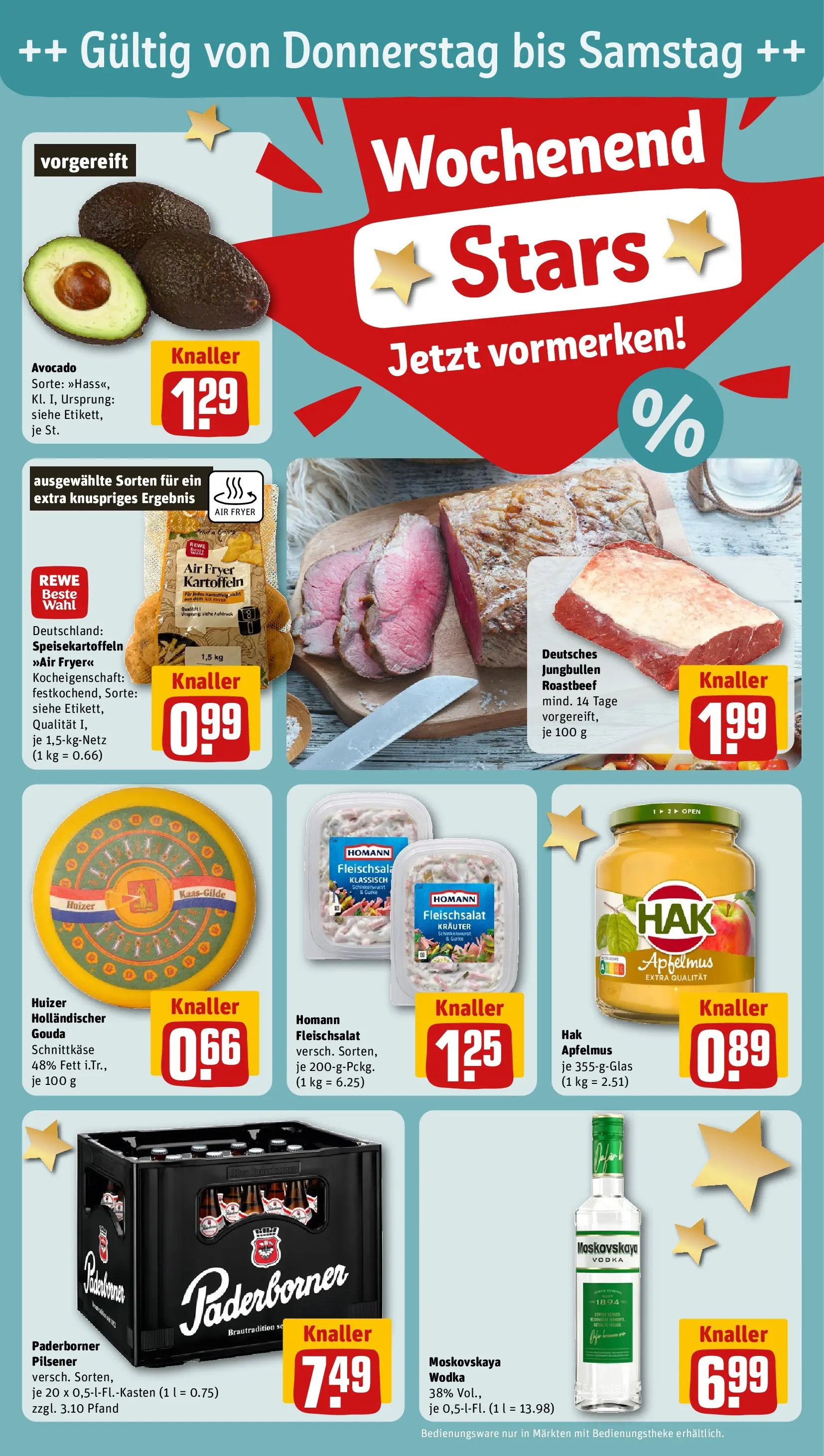 REWE Prospekt ab 09.03.2026 zum Blättern » Angebote | Seite: 27 | Produkte: Gouda, Apple, Avocado, Vodka