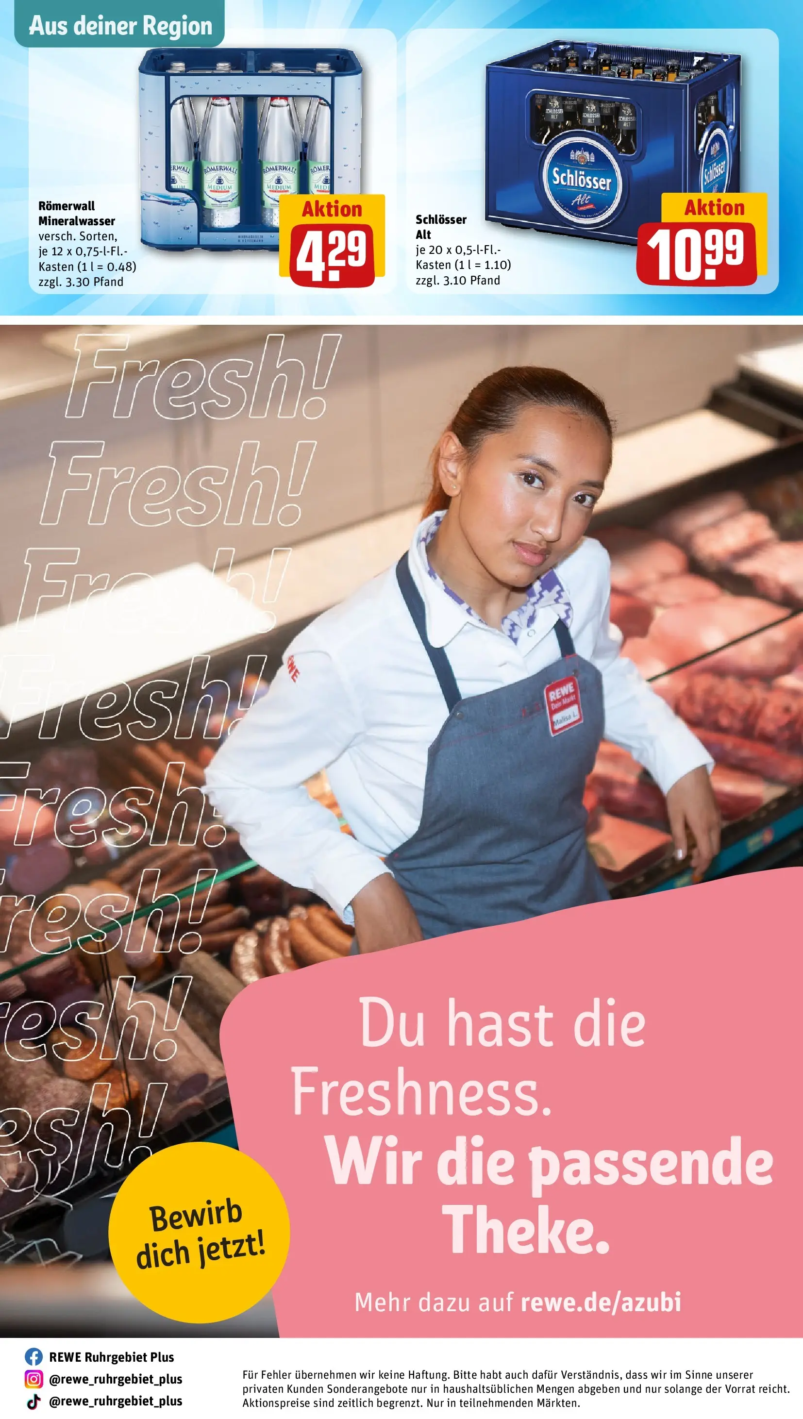 REWE Prospekt ab 09.03.2026 zum Blättern » Angebote | Seite: 30 | Produkte: Mineralwasser