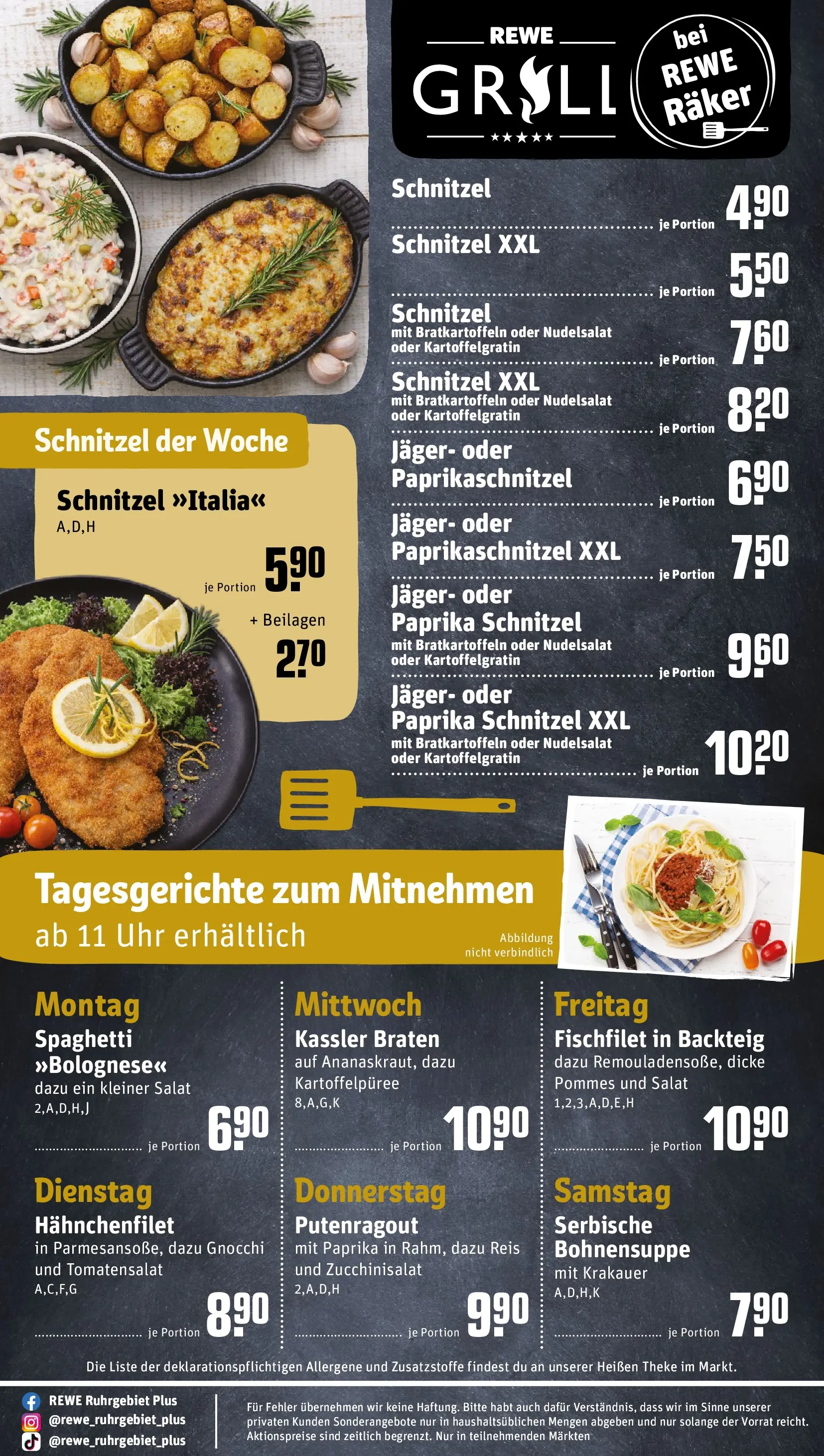 REWE Prospekt ab 09.03.2026 zum Blättern » Angebote | Seite: 29 | Produkte: Pommes, Reis, Salat, Uhr