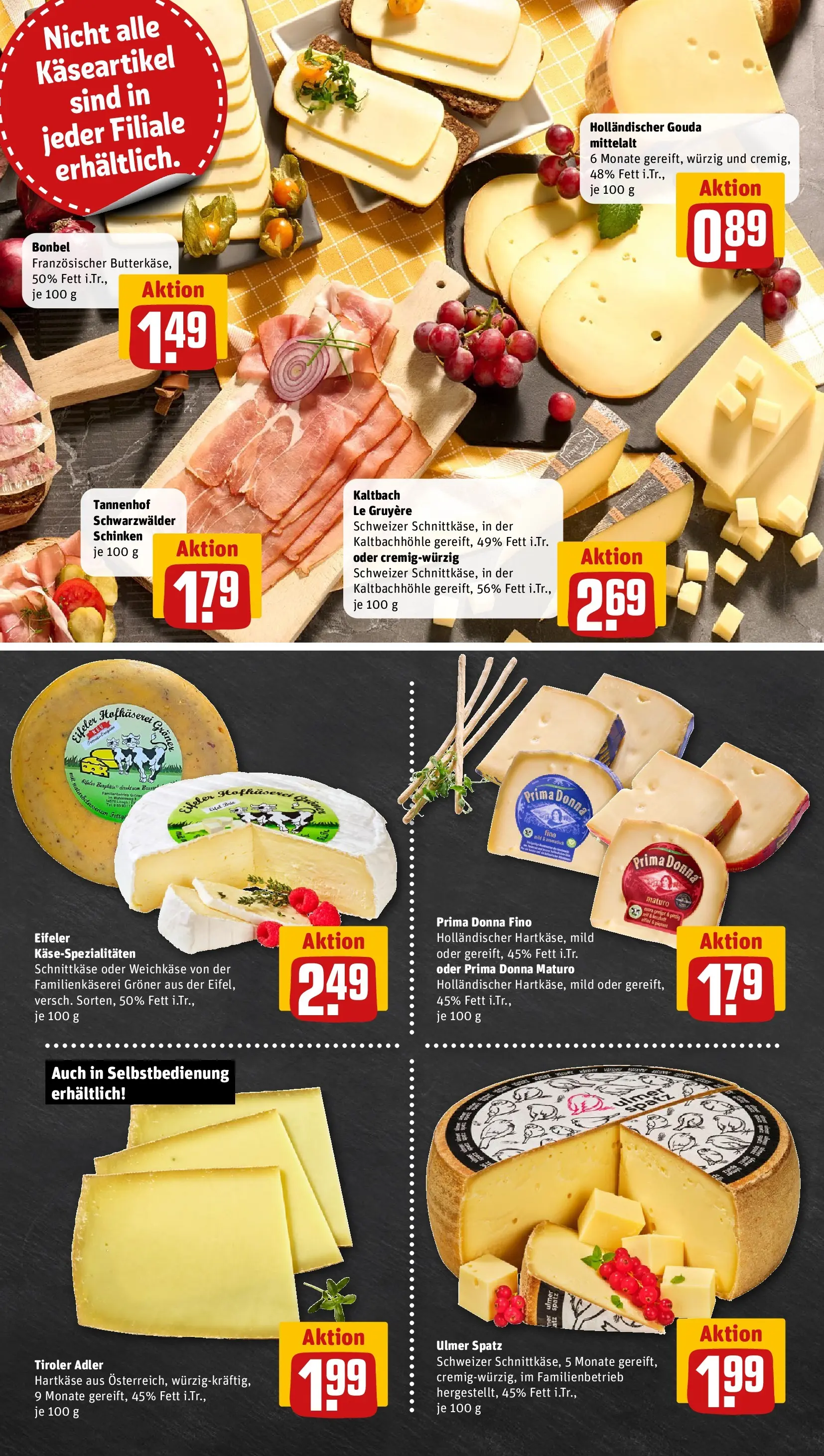 REWE Prospekt ab 09.03.2026 zum Blättern » Angebote | Seite: 9 | Produkte: Gouda, Schinken
