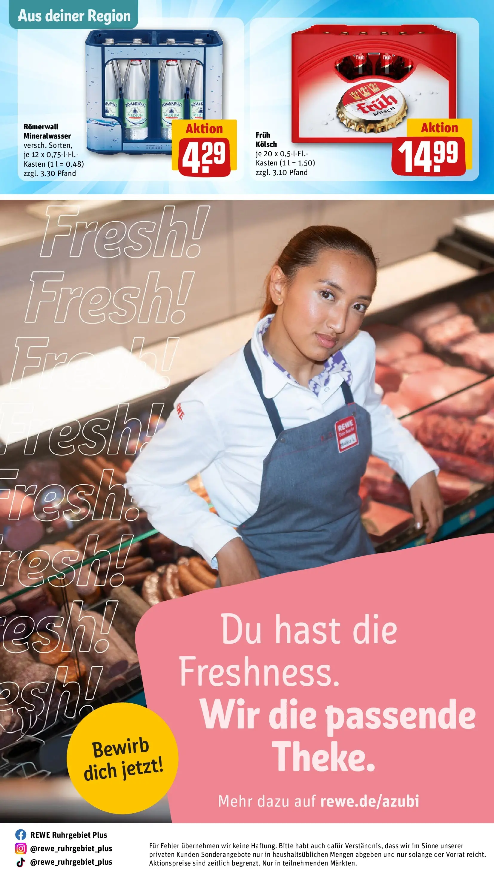 REWE Prospekt ab 09.03.2026 zum Blättern » Angebote | Seite: 29 | Produkte: Mineralwasser