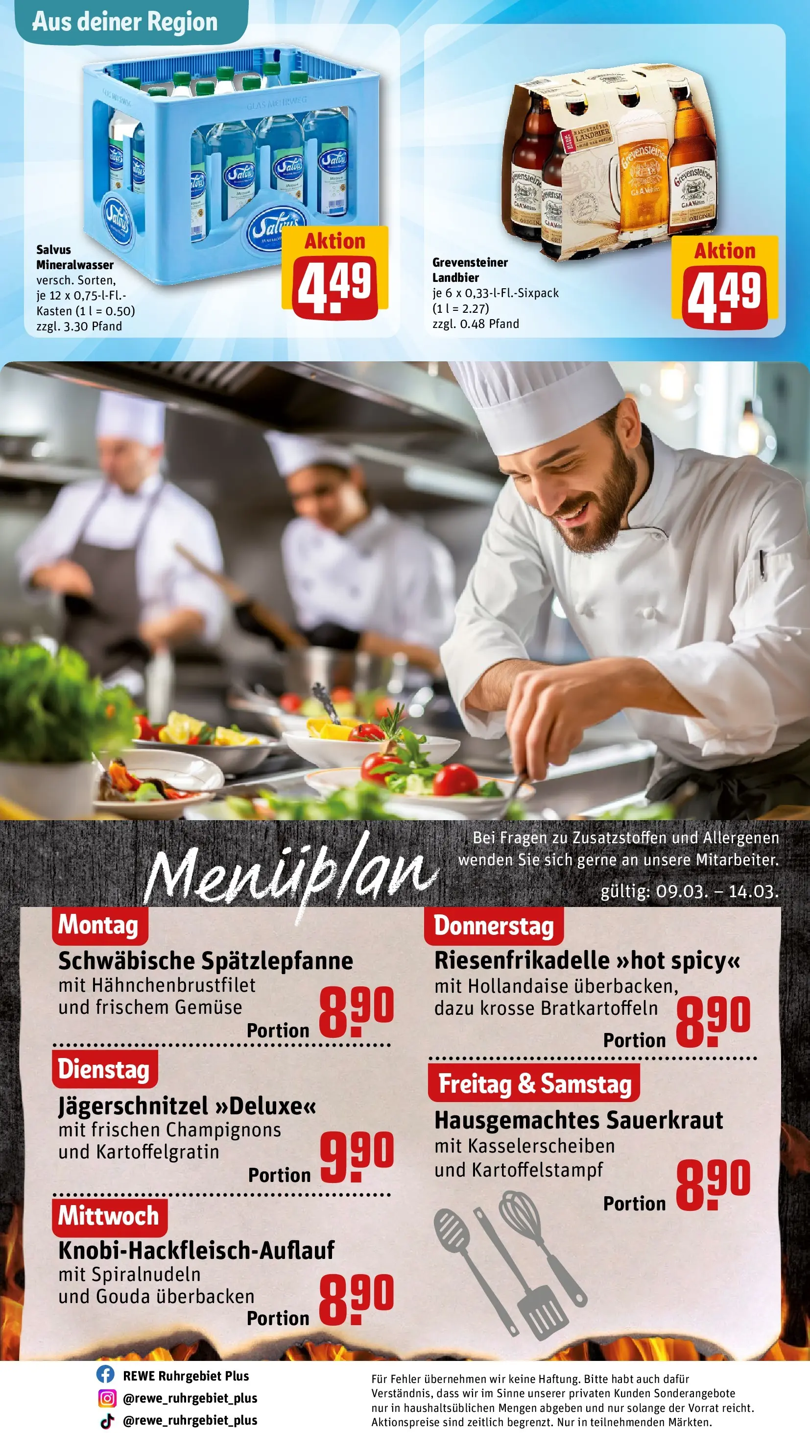 REWE Prospekt ab 09.03.2026 zum Blättern » Angebote | Seite: 28 | Produkte: Gouda, Mineralwasser, Gemüse, Veltins