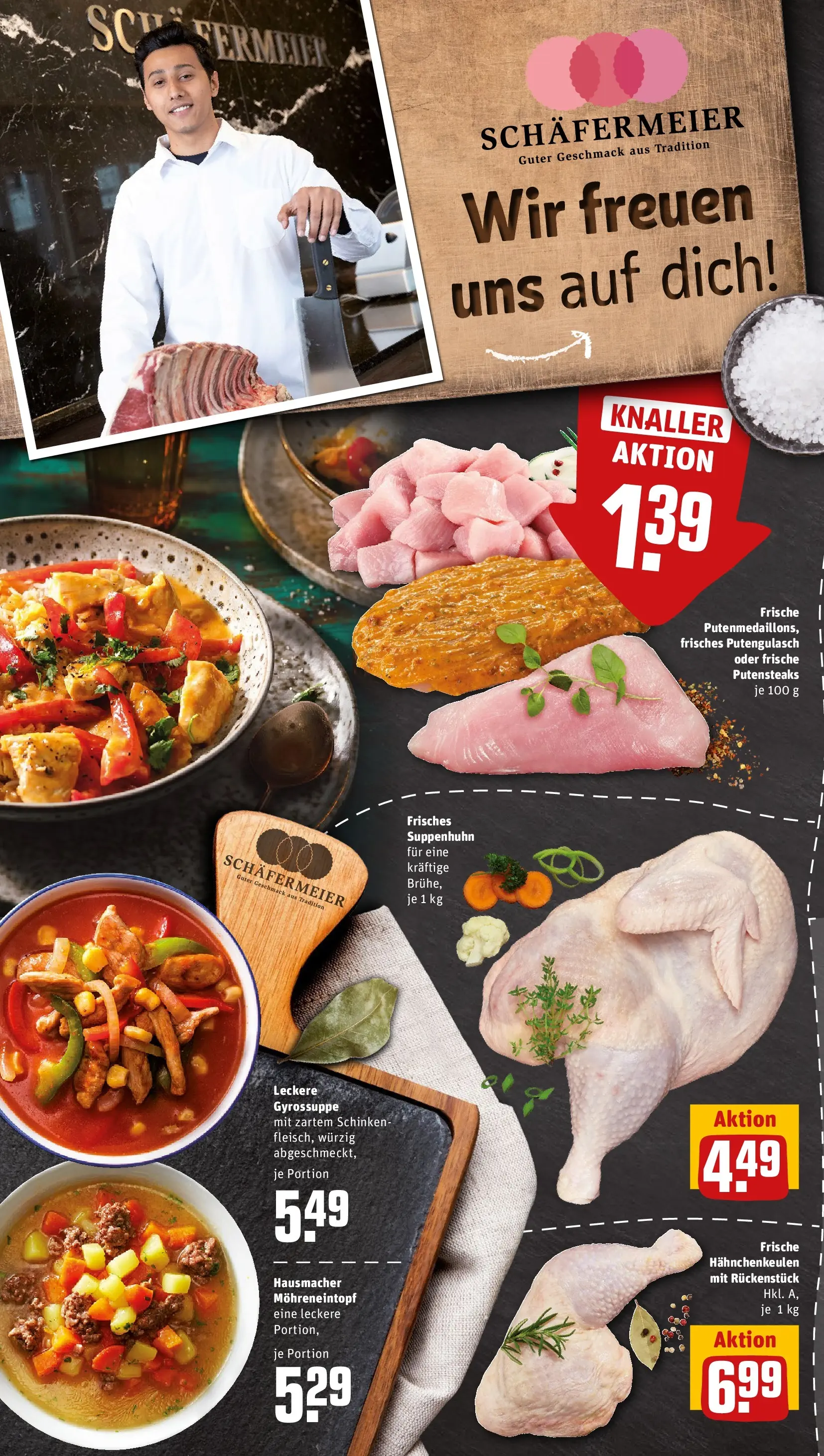 REWE Prospekt ab 09.03.2026 zum Blättern » Angebote | Seite: 6 | Produkte: Gyros, Schinken