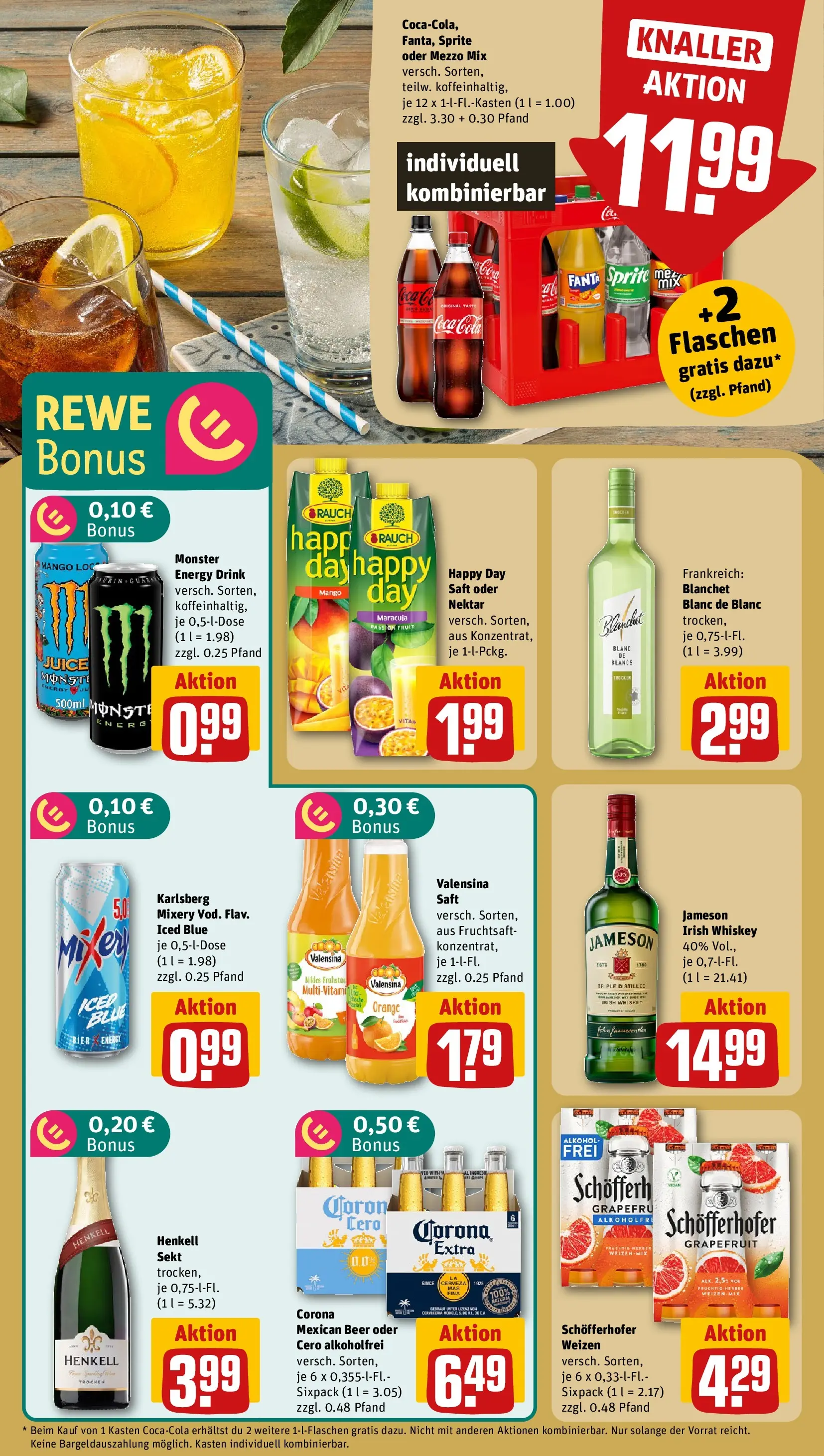REWE Prospekt ab 09.03.2026 zum Blättern » Angebote | Seite: 11 | Produkte: Mezzo mix, Fanta, Saft, Oder mezzo mix
