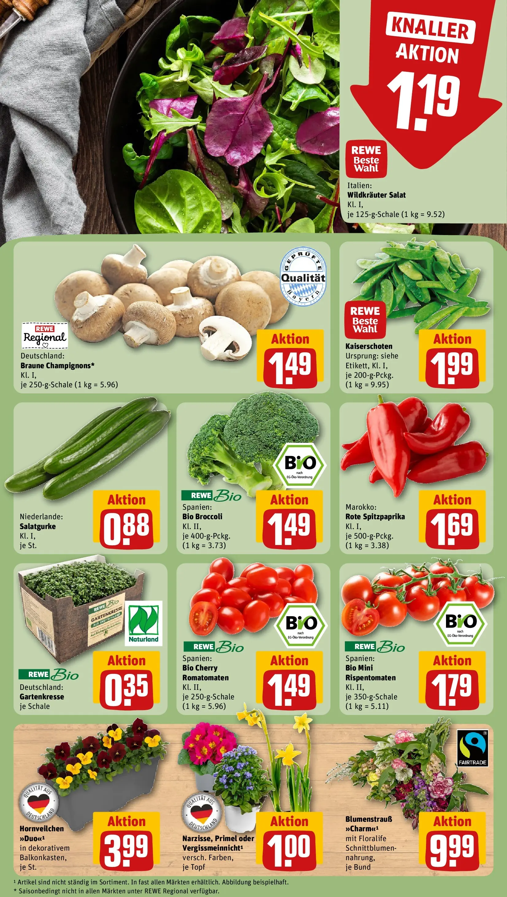 REWE Prospekt ab 09.03.2026 zum Blättern » Angebote | Seite: 7 | Produkte: Salat