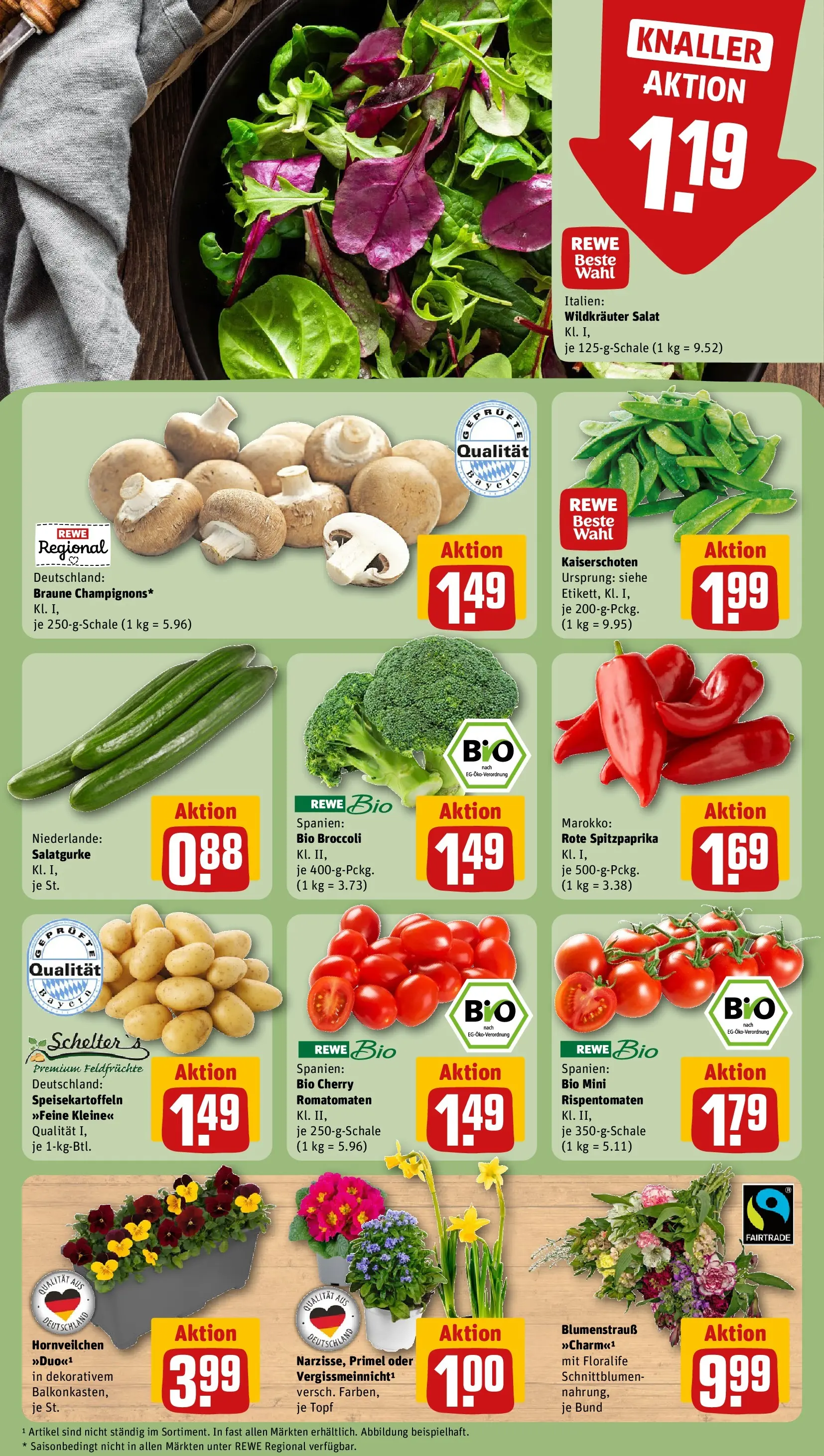 REWE Prospekt ab 09.03.2026 zum Blättern » Angebote | Seite: 7 | Produkte: Salat