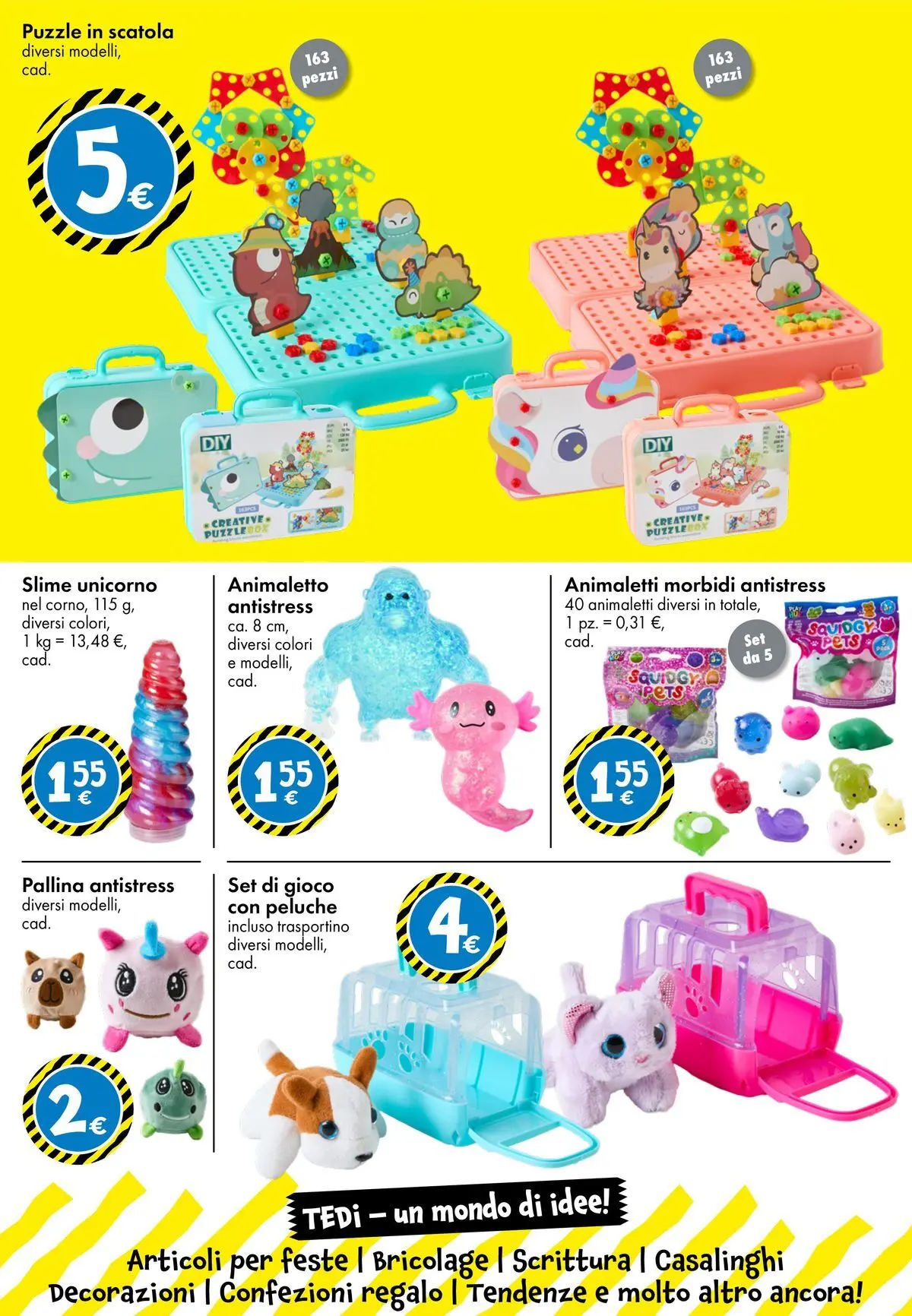 Nuovo TEDi volantino dal 06/03/2026 > offerte anteprima 🛍️ | Pagina: 18 | Prodotti: Peluche, Gioco, Scatola, Decorazioni