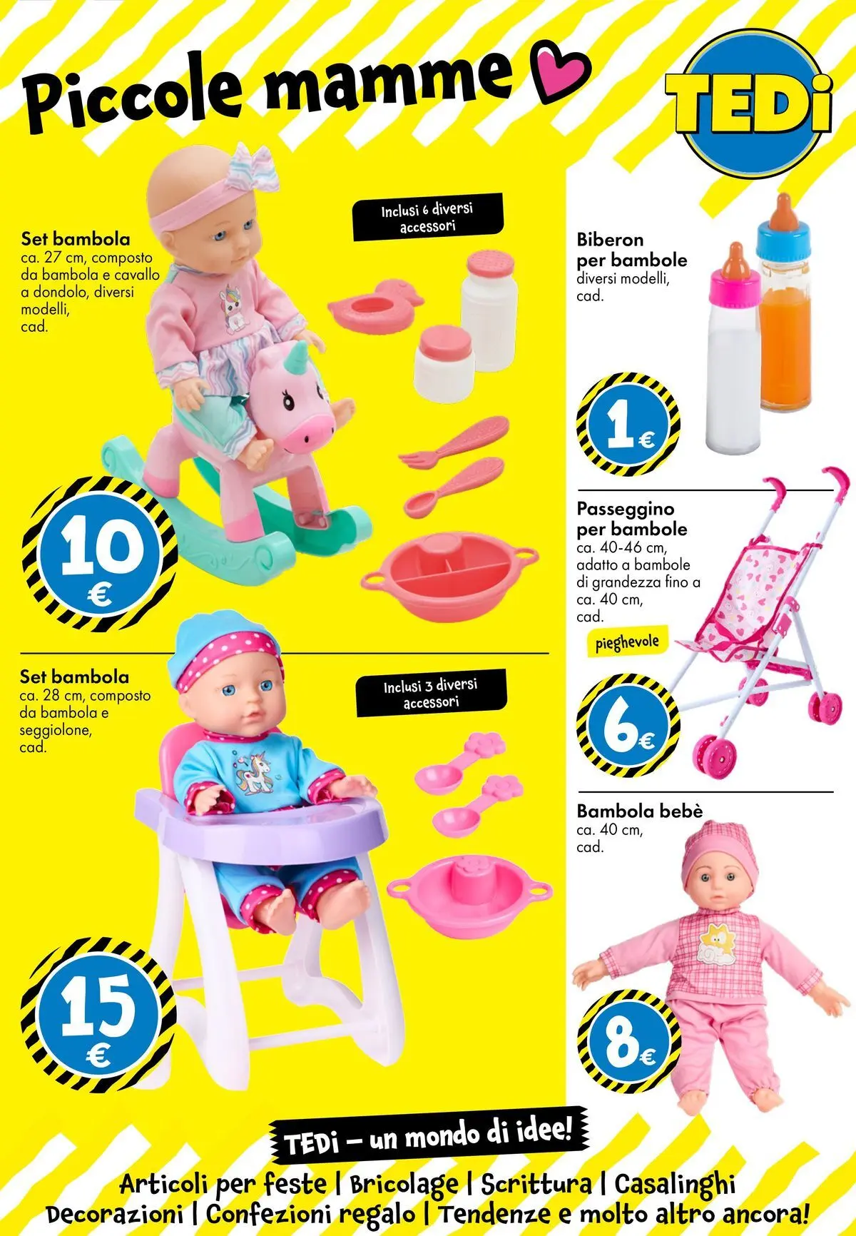 Nuovo TEDi volantino dal 06/03/2026 > offerte anteprima 🛍️ | Pagina: 19 | Prodotti: Passeggino, Biberon, Decorazioni