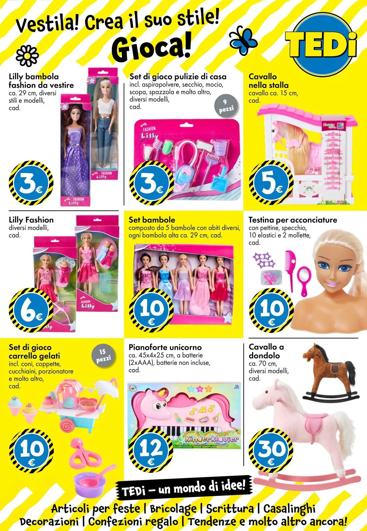 Nuovo TEDi volantino dal 06/03/2026 > offerte anteprima 🛍️ | Pagina: 20 | Prodotti: Carrello, Gioco, Elastici, Decorazioni
