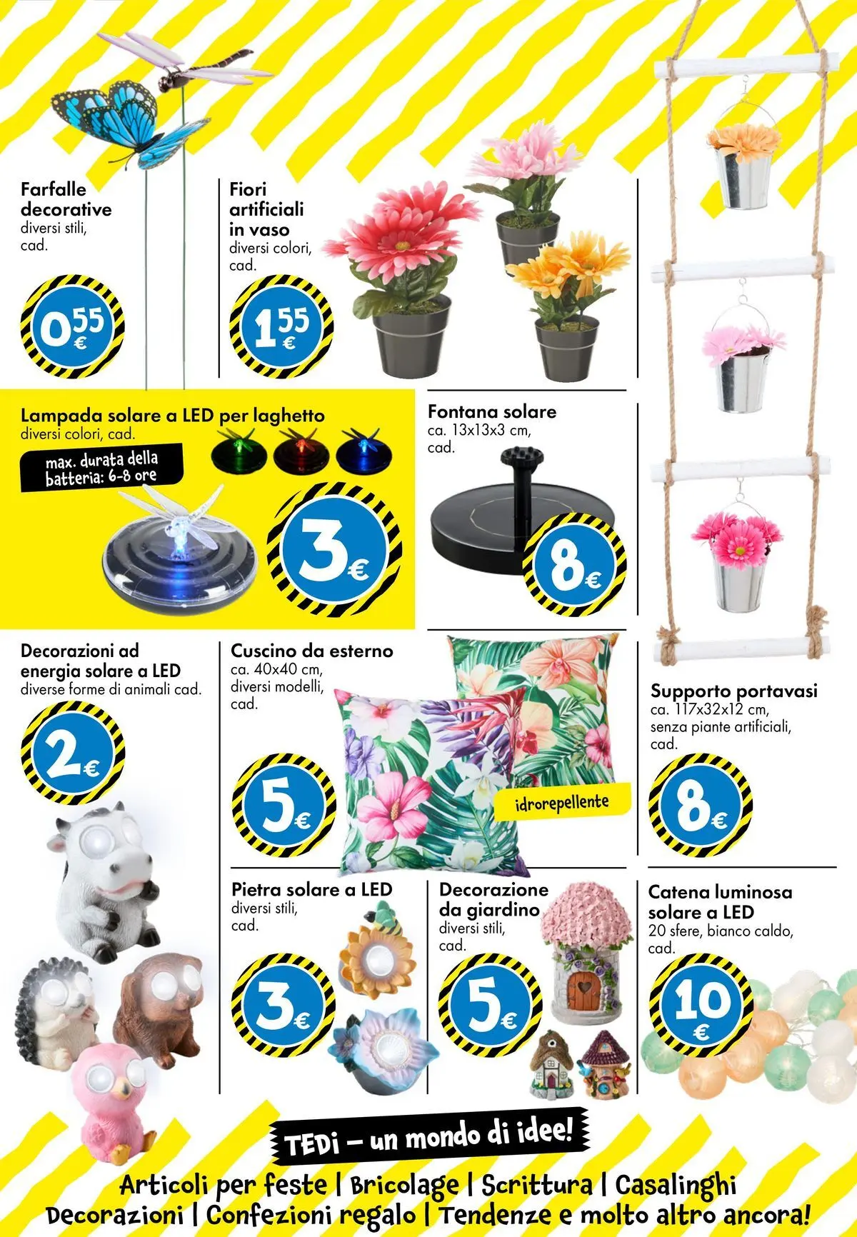 Nuovo TEDi volantino dal 06/03/2026 > offerte anteprima 🛍️ | Pagina: 29 | Prodotti: Portavasi, Lampada solare, Cuscino, Lampada
