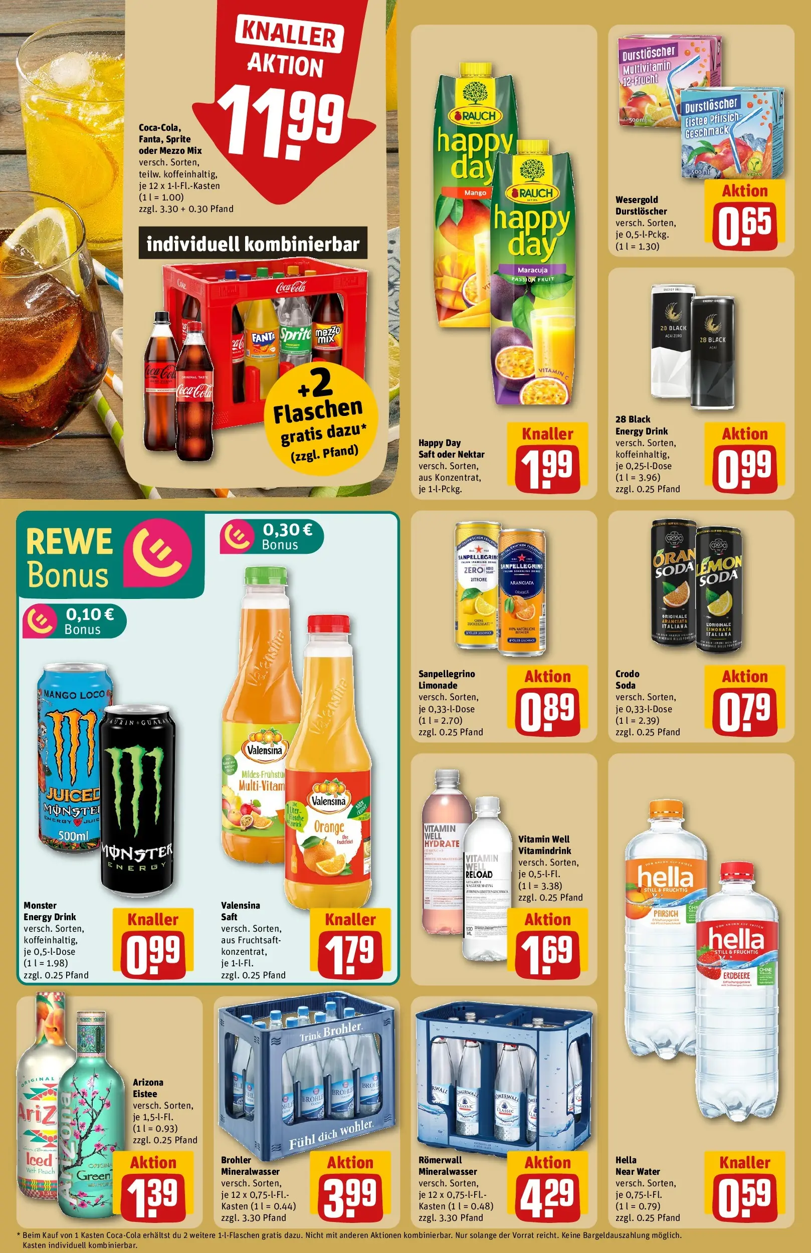 REWE Prospekt ab 09.03.2026 zum Blättern » Angebote | Seite: 16 | Produkte: Coca cola, Zitrone, Saft, Fruchtsaft