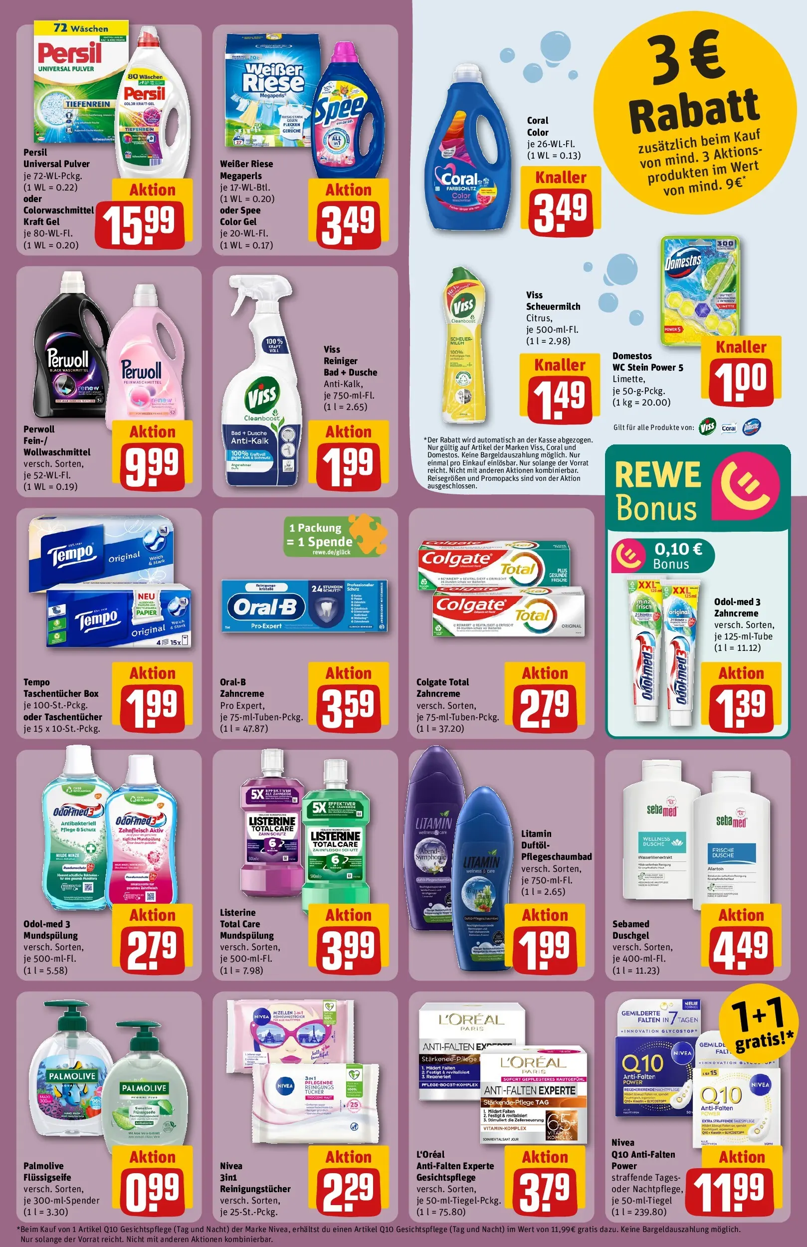 REWE Prospekt ab 09.03.2026 zum Blättern » Angebote | Seite: 27 | Produkte: Spee, Wasser, Reinigungstücher, Shower Gel