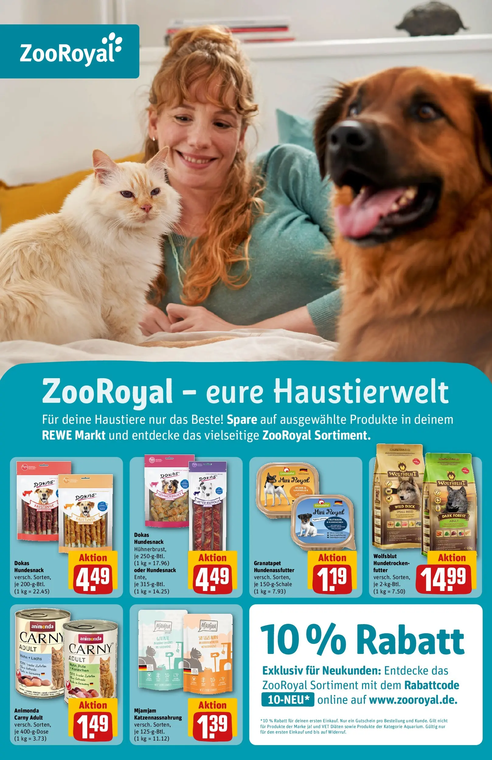 REWE Prospekt ab 09.03.2026 zum Blättern » Angebote | Seite: 12 | Produkte: Pute, Kaninchen, Lachs, Getreide