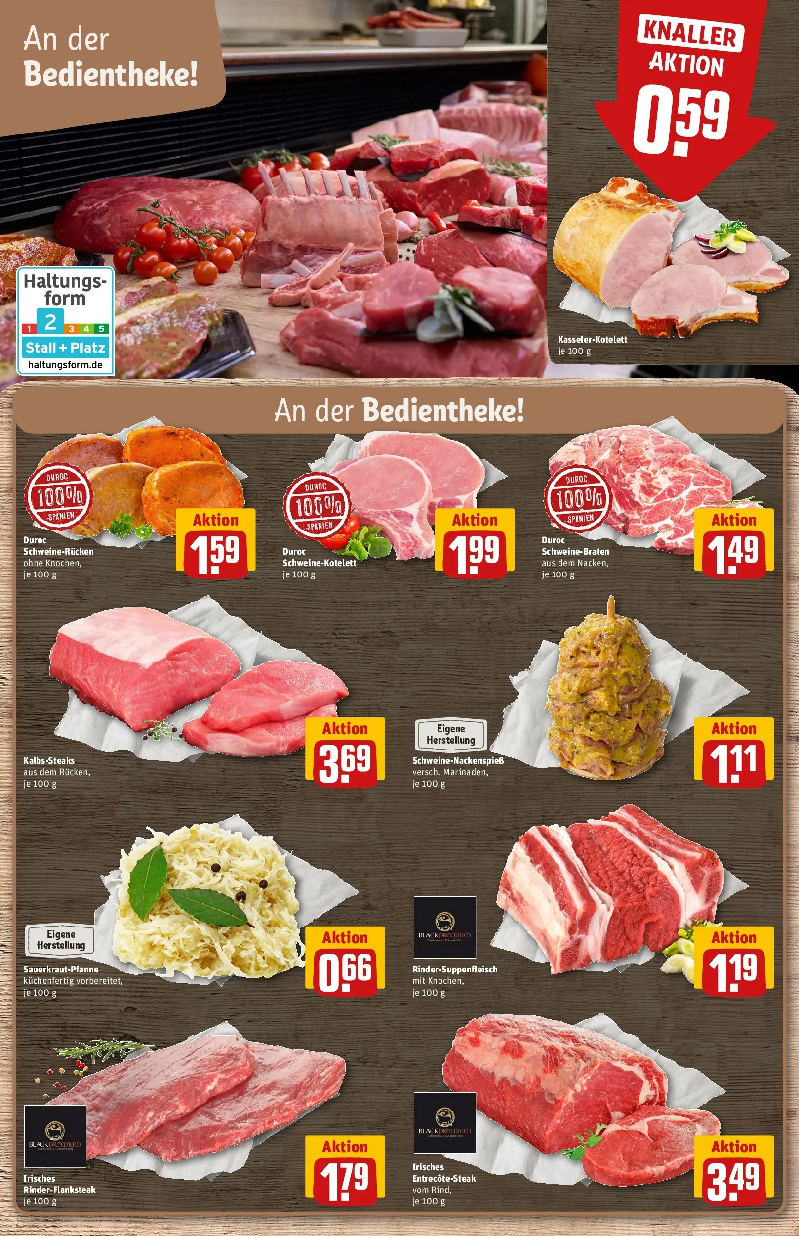 REWE Prospekt ab 09.03.2026 zum Blättern » Angebote | Seite: 9 | Produkte: Schweinerucken, Steak