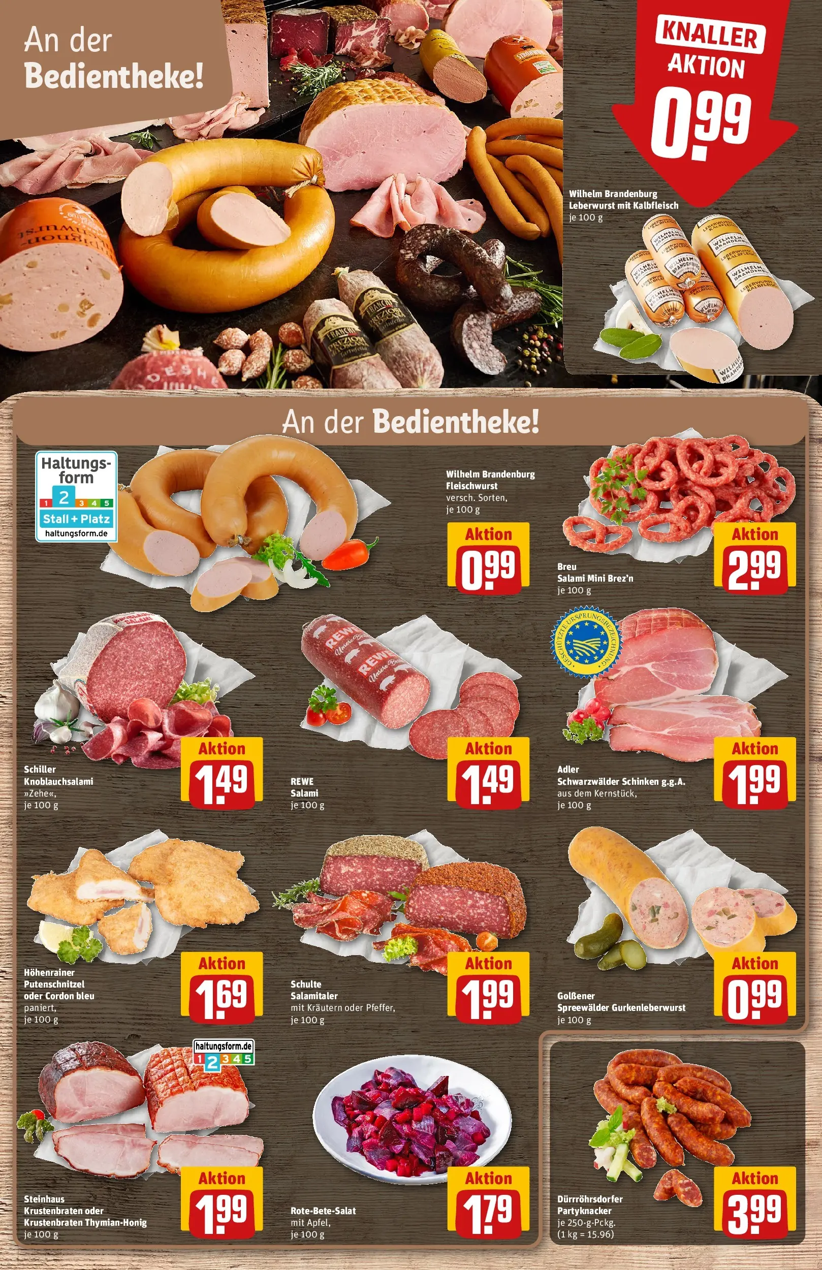 REWE Prospekt ab 09.03.2026 zum Blättern » Angebote | Seite: 10 | Produkte: Äpfel, Krustenbraten, Putenschnitzel, Schinken