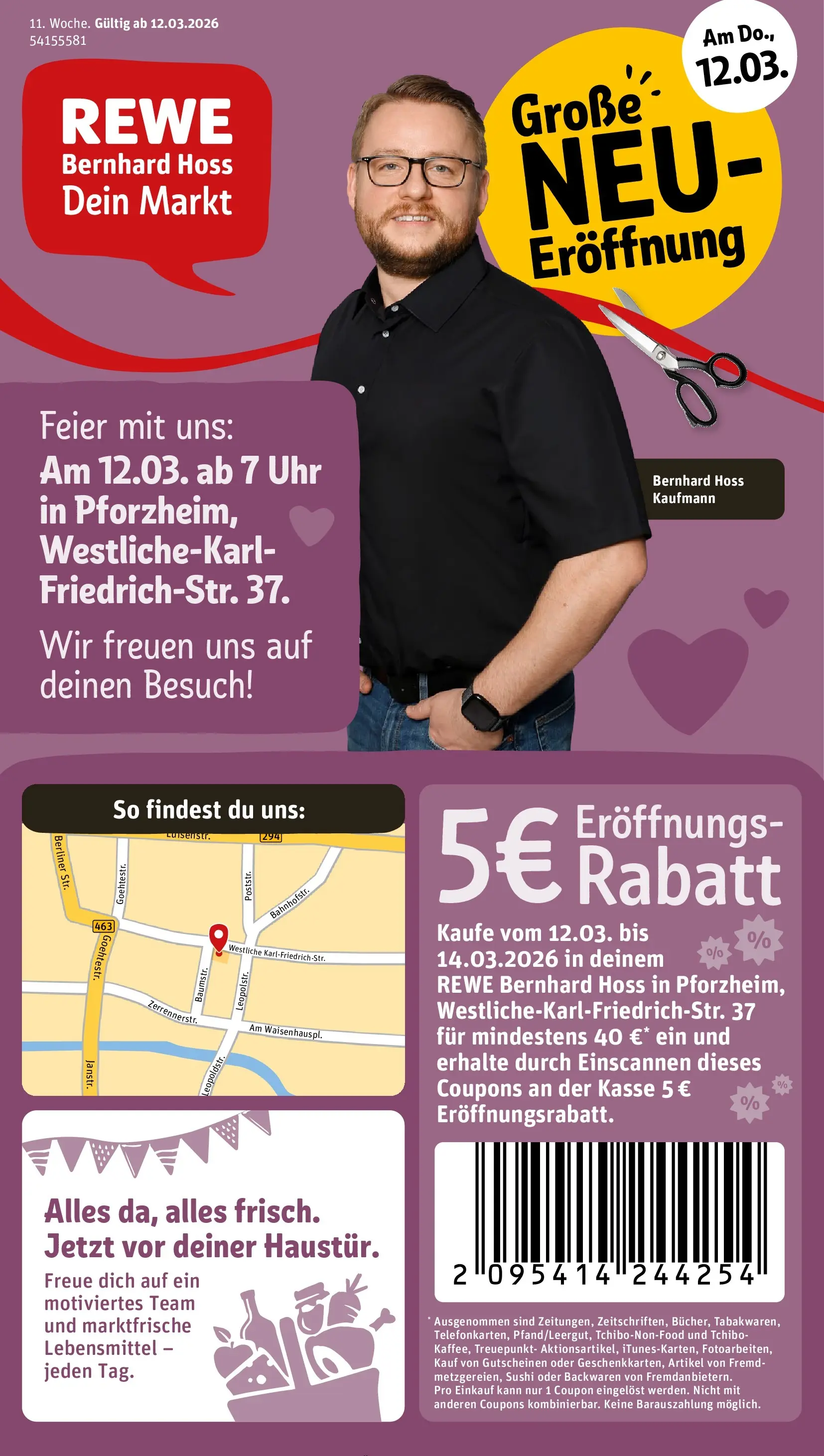 REWE Prospekt ab 09.03.2026 zum Blättern » Angebote | Seite: 1 | Produkte: Berliner, Uhr