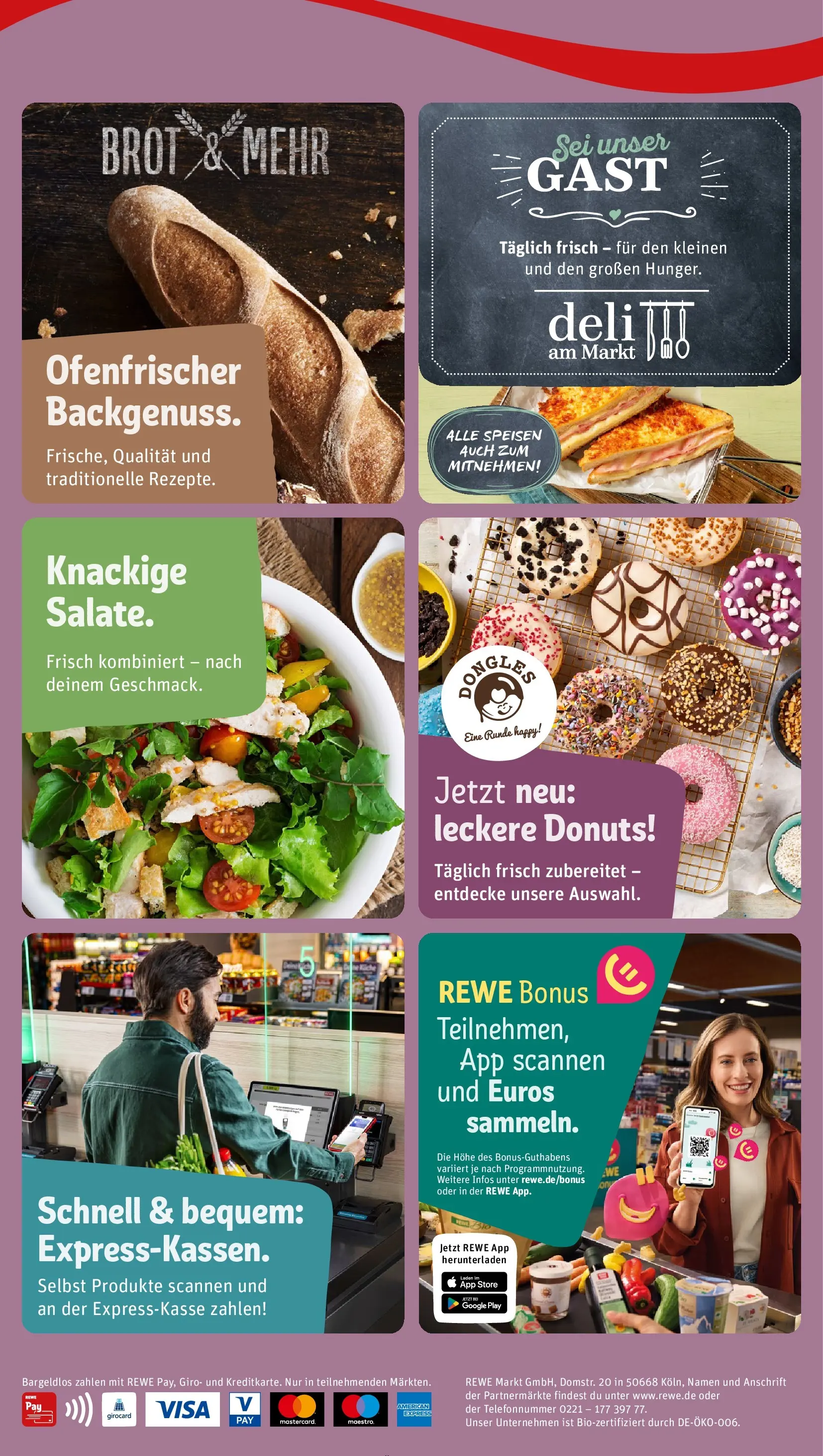 REWE Prospekt ab 09.03.2026 zum Blättern » Angebote | Seite: 2 | Produkte: Donuts, Brot