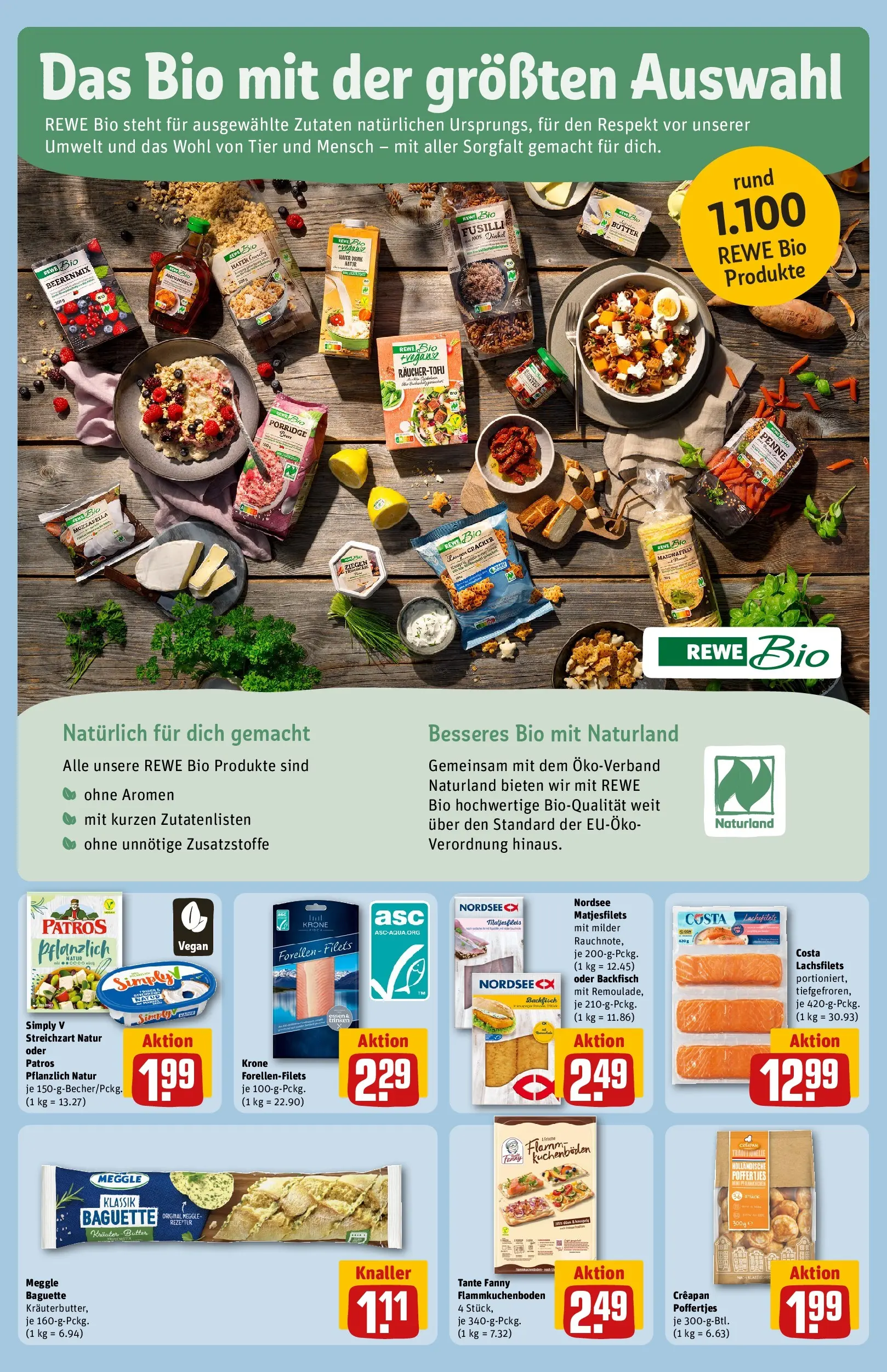 REWE Prospekt ab 09.03.2026 zum Blättern » Angebote | Seite: 12 | Produkte: Butter, Mozzarella, Baguette, Kräuterbutter