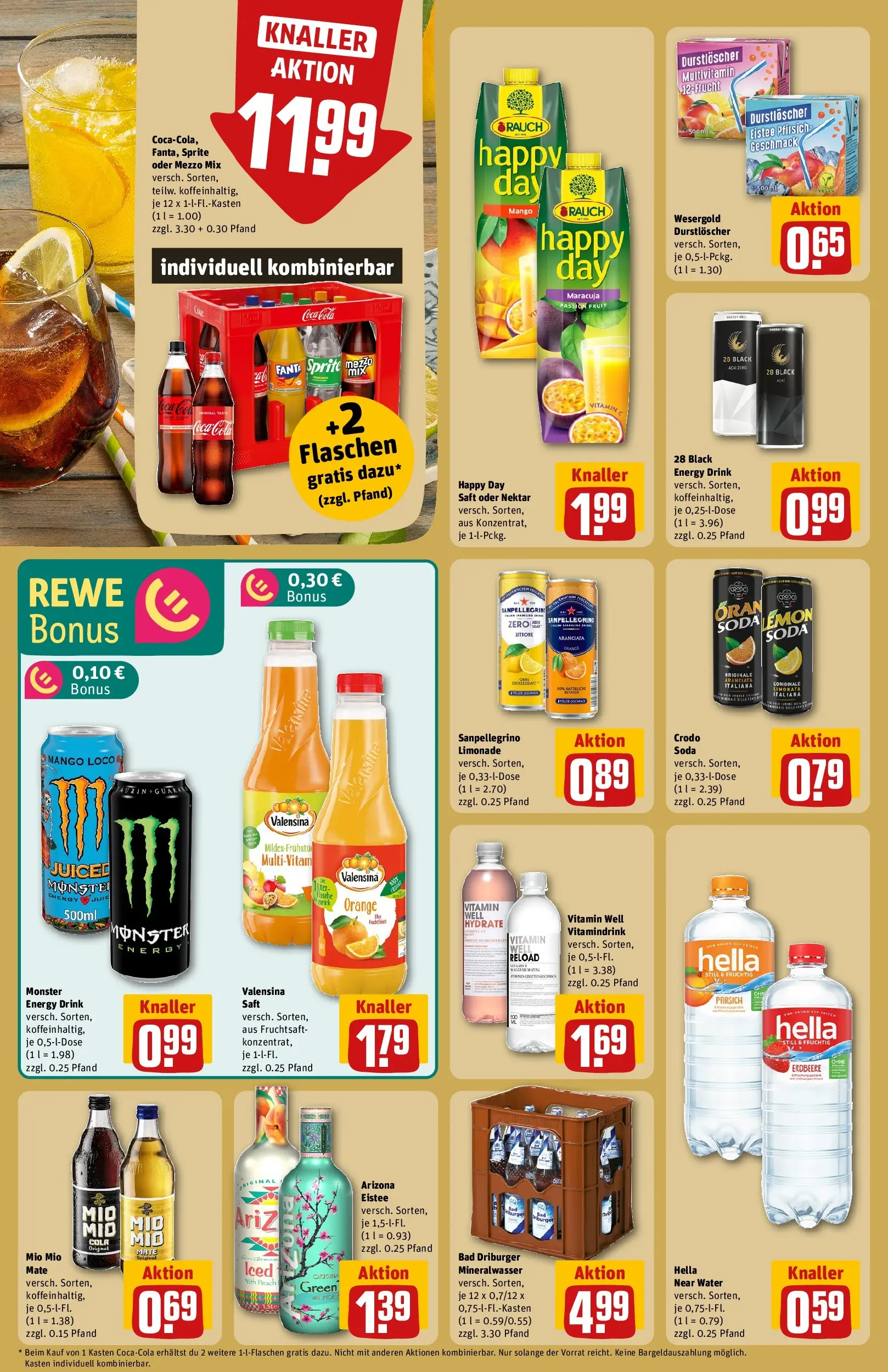 REWE Prospekt ab 09.03.2026 zum Blättern » Angebote | Seite: 18 | Produkte: Trauben, Limonade, Mineralwasser, Hella