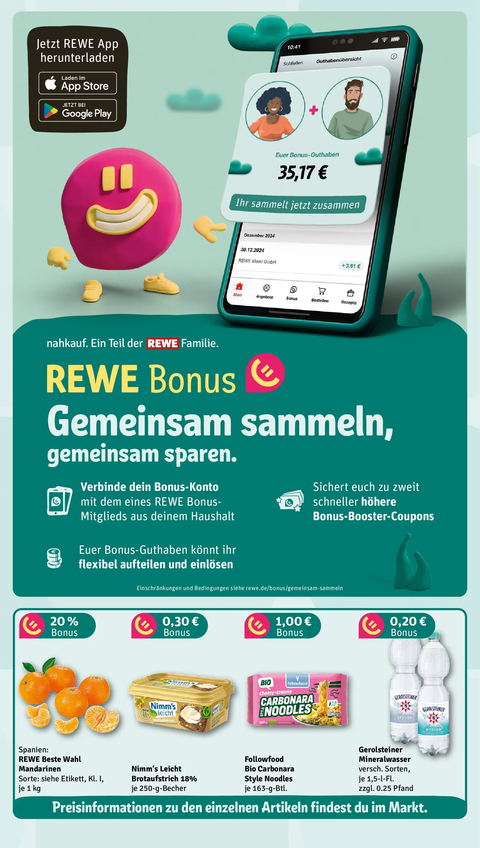 REWE Prospekt ab 09.03.2026 zum Blättern » Angebote | Seite: 4 | Produkte: Mandarinen, Mineralwasser, Gerolsteiner