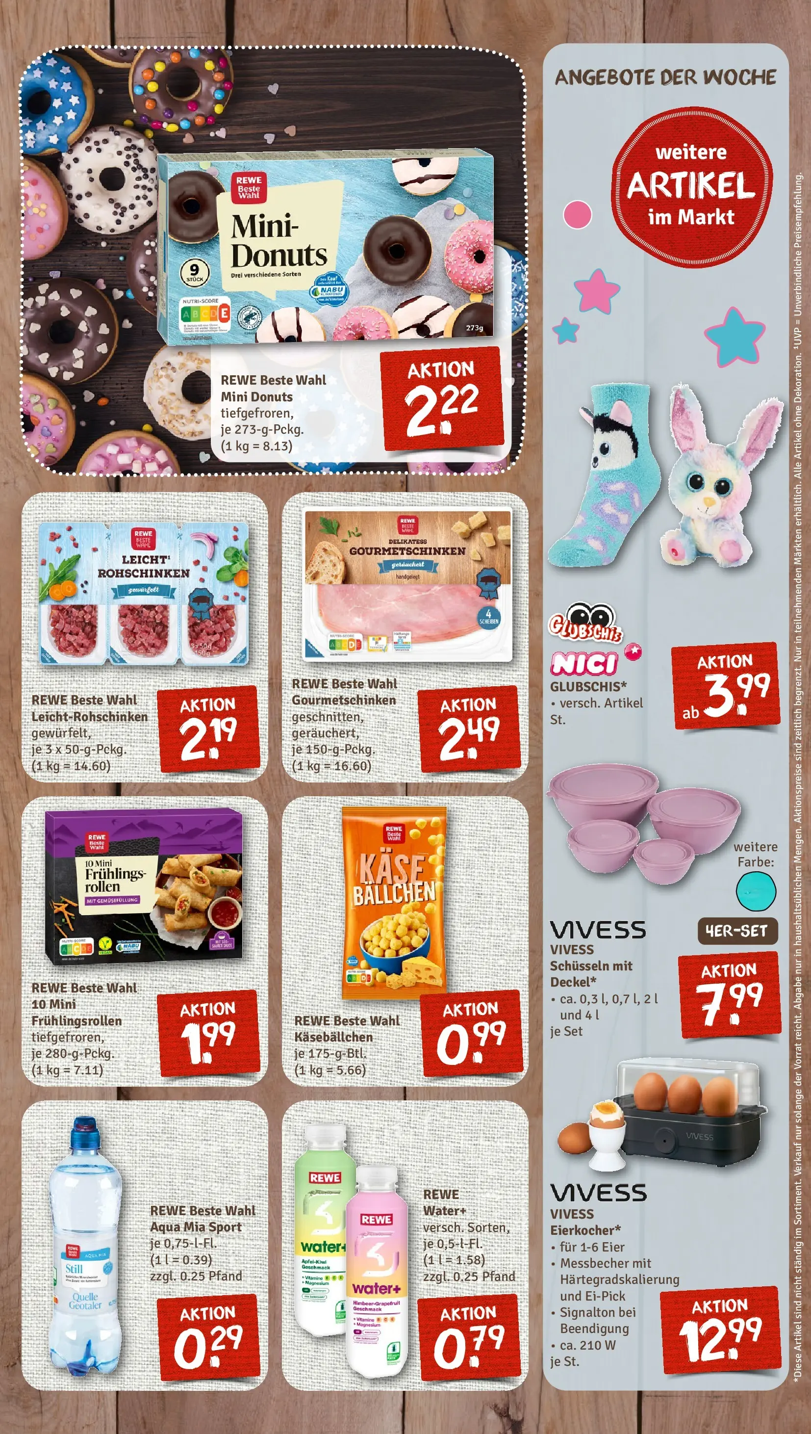 REWE Prospekt ab 09.03.2026 zum Blättern » Angebote | Seite: 7 | Produkte: Käse, Eier, Donuts, Grapefruit