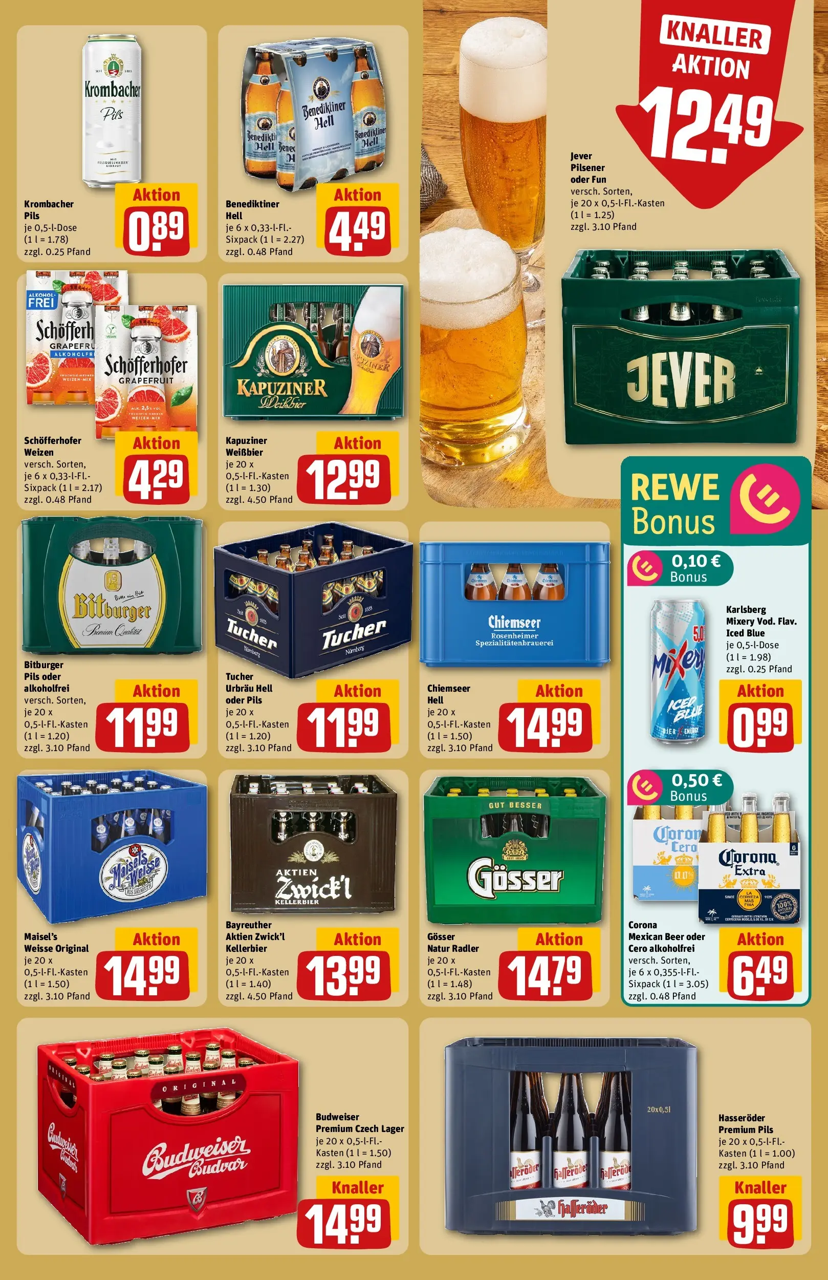 REWE Prospekt ab 09.03.2026 zum Blättern » Angebote | Seite: 17 | Produkte: Bitburger, Grapefruit, Radler, Mixery