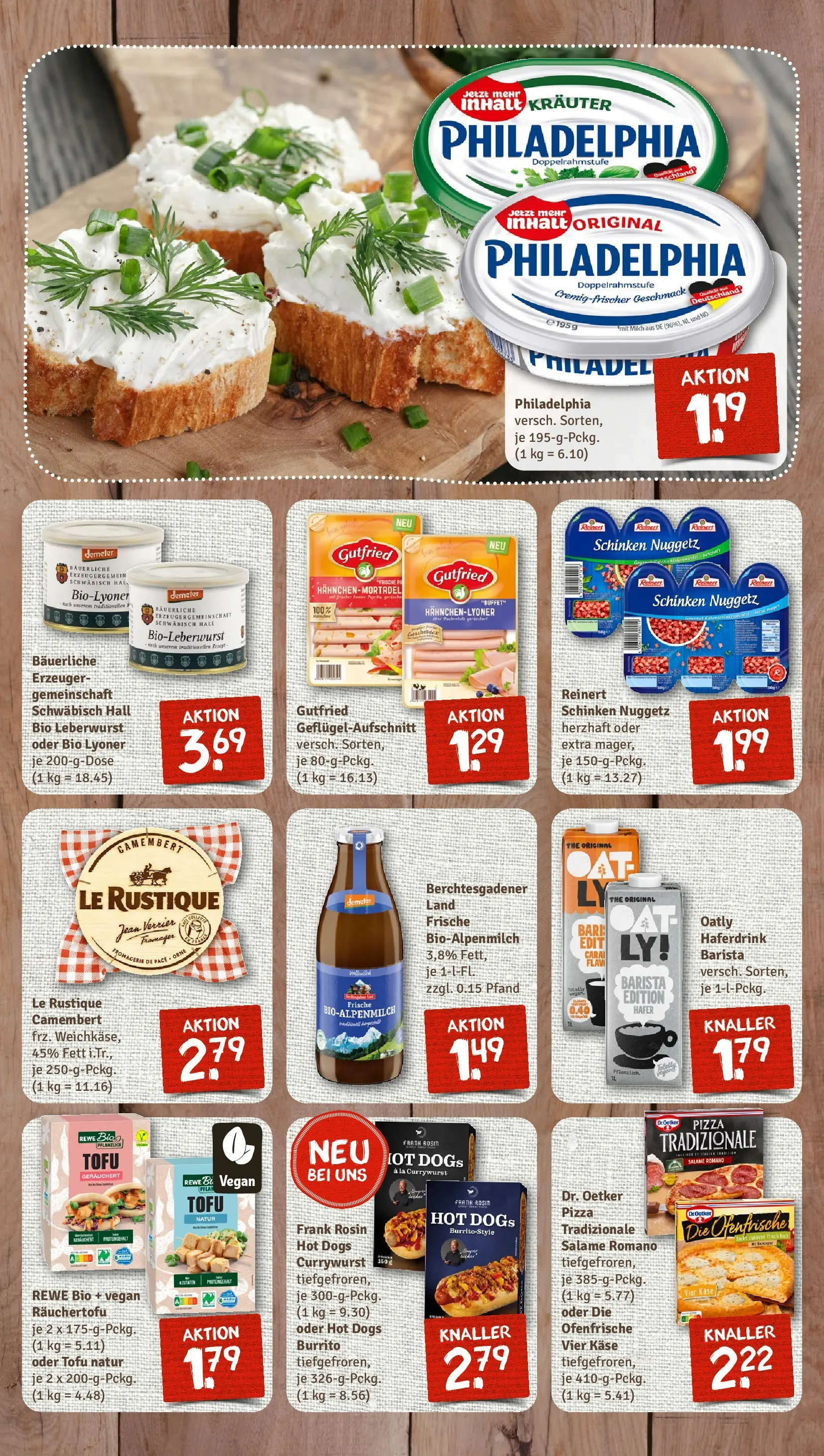 REWE Prospekt ab 09.03.2026 zum Blättern » Angebote | Seite: 7 | Produkte: Milch, Ofenfrische, Haferdrink, Pizza