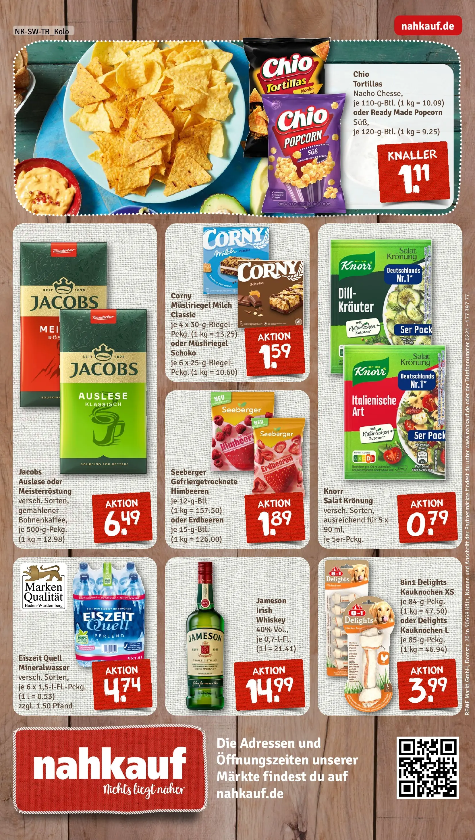 REWE Prospekt ab 09.03.2026 zum Blättern » Angebote | Seite: 8 | Produkte: Milch, Jameson, Chio tortillas, Erdbeeren