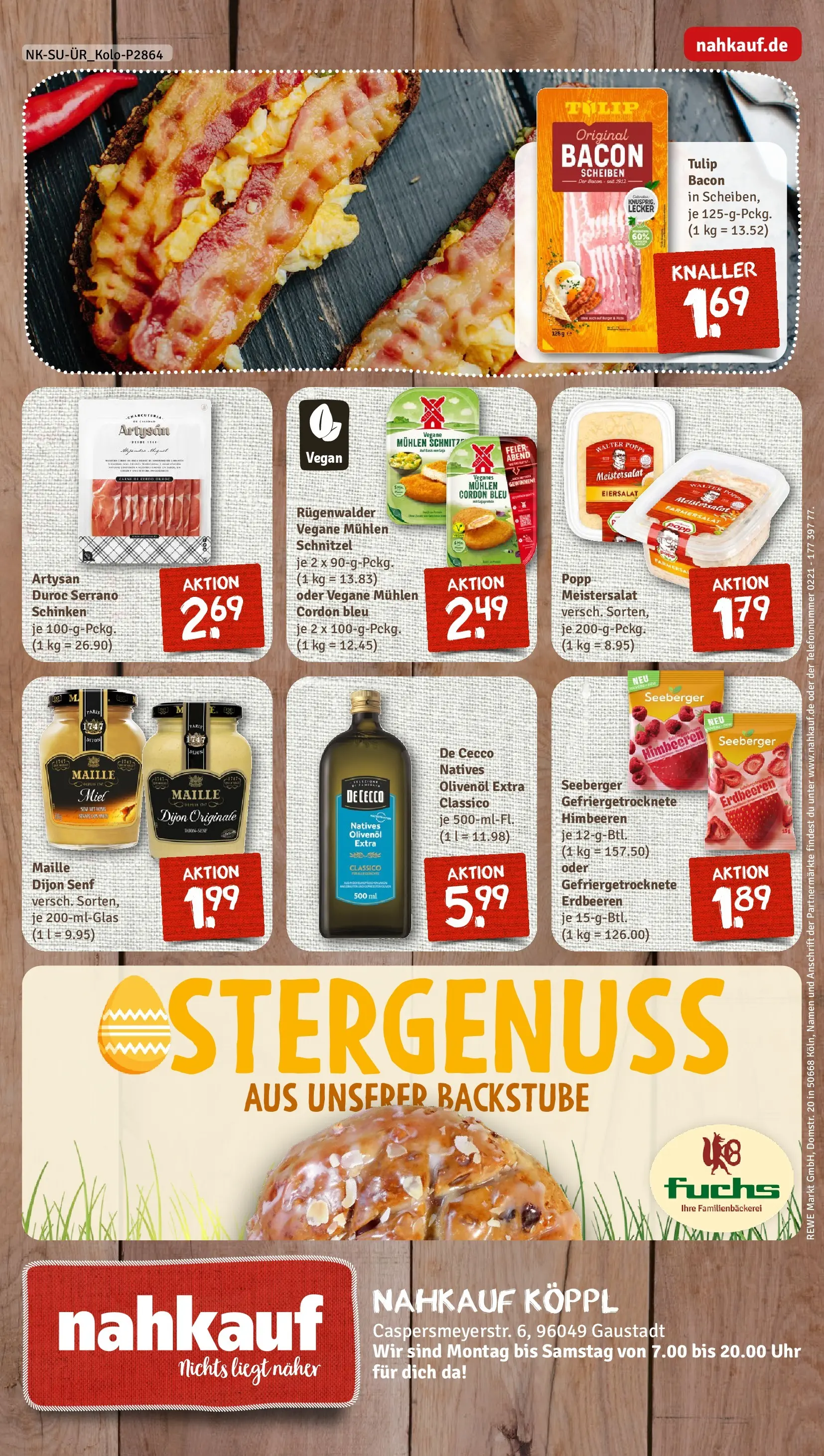 REWE Prospekt ab 09.03.2026 zum Blättern » Angebote | Seite: 8 | Produkte: Himbeeren, Olivenol, Serrano schinken, Schinken