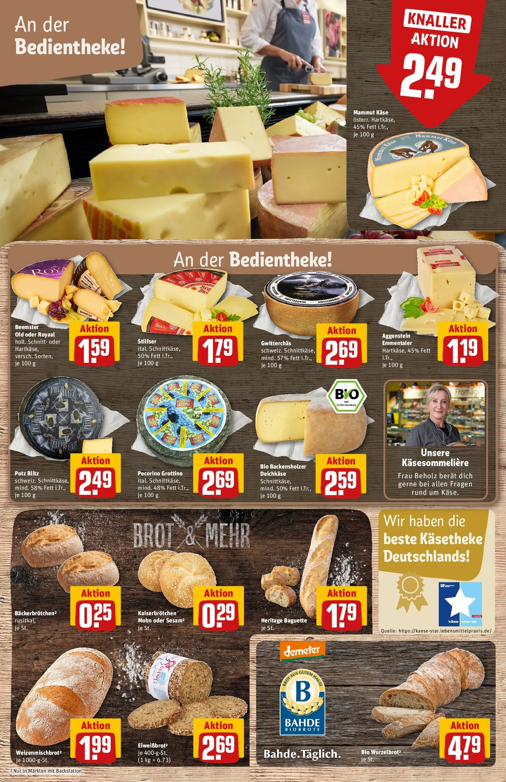 REWE Prospekt ab 09.03.2026 zum Blättern » Angebote | Seite: 11 | Produkte: Käse, Baguette, Brot